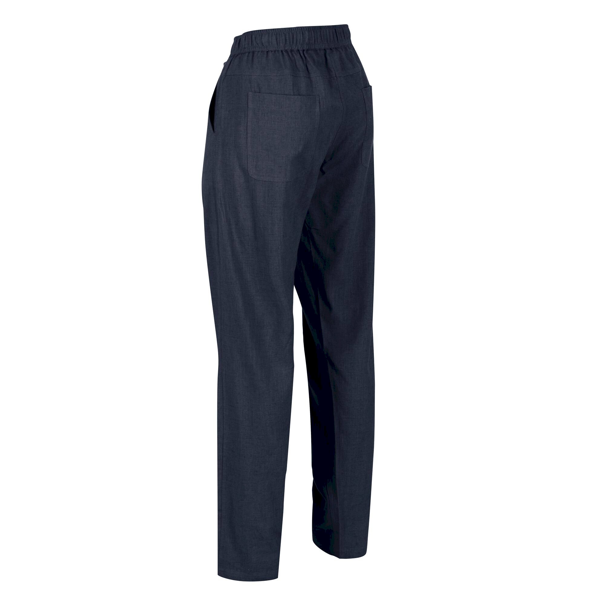 Women's Maida Linen Trousers | Navy