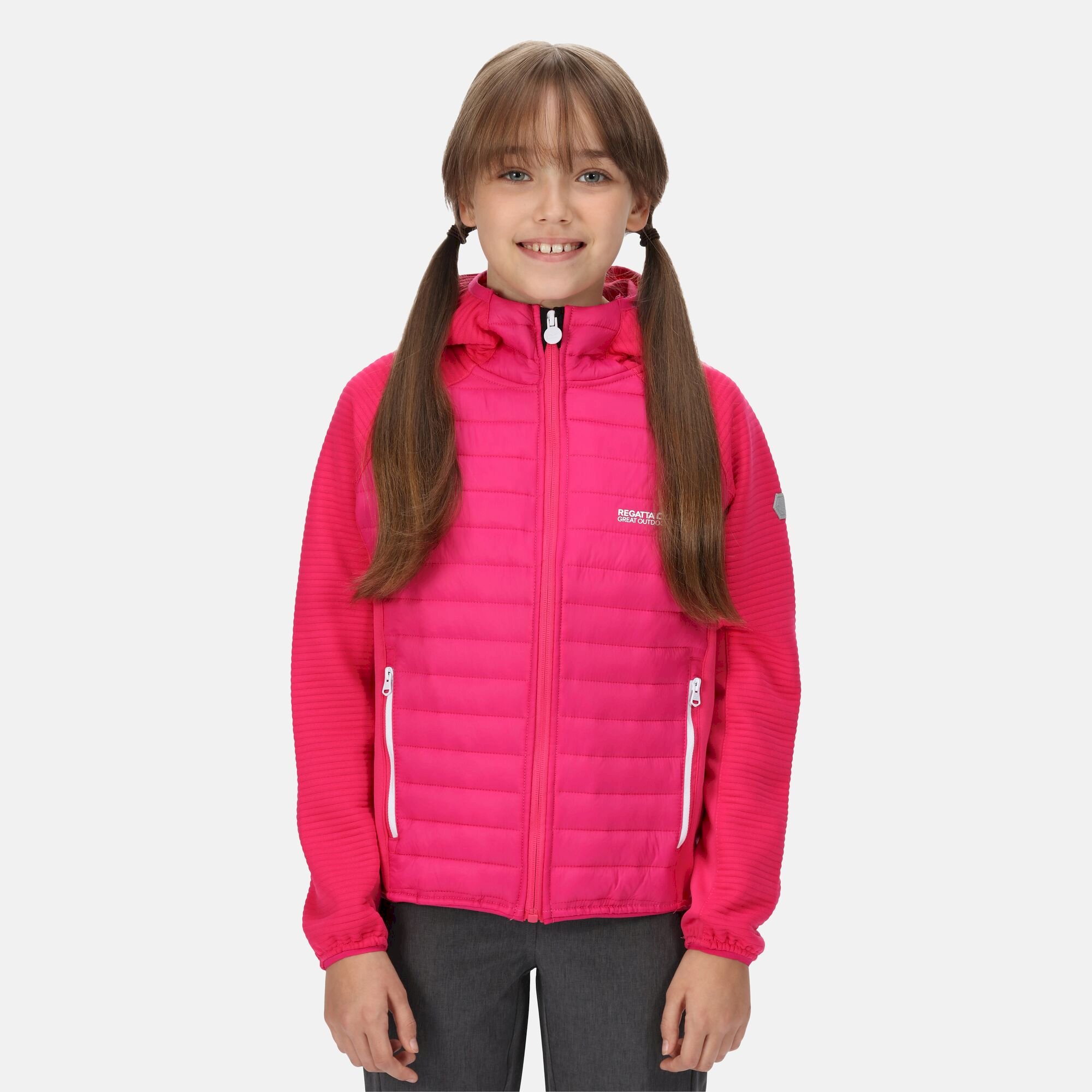 Kids' Kielder V Hybrid Insulated Jacket | Pink Fusion