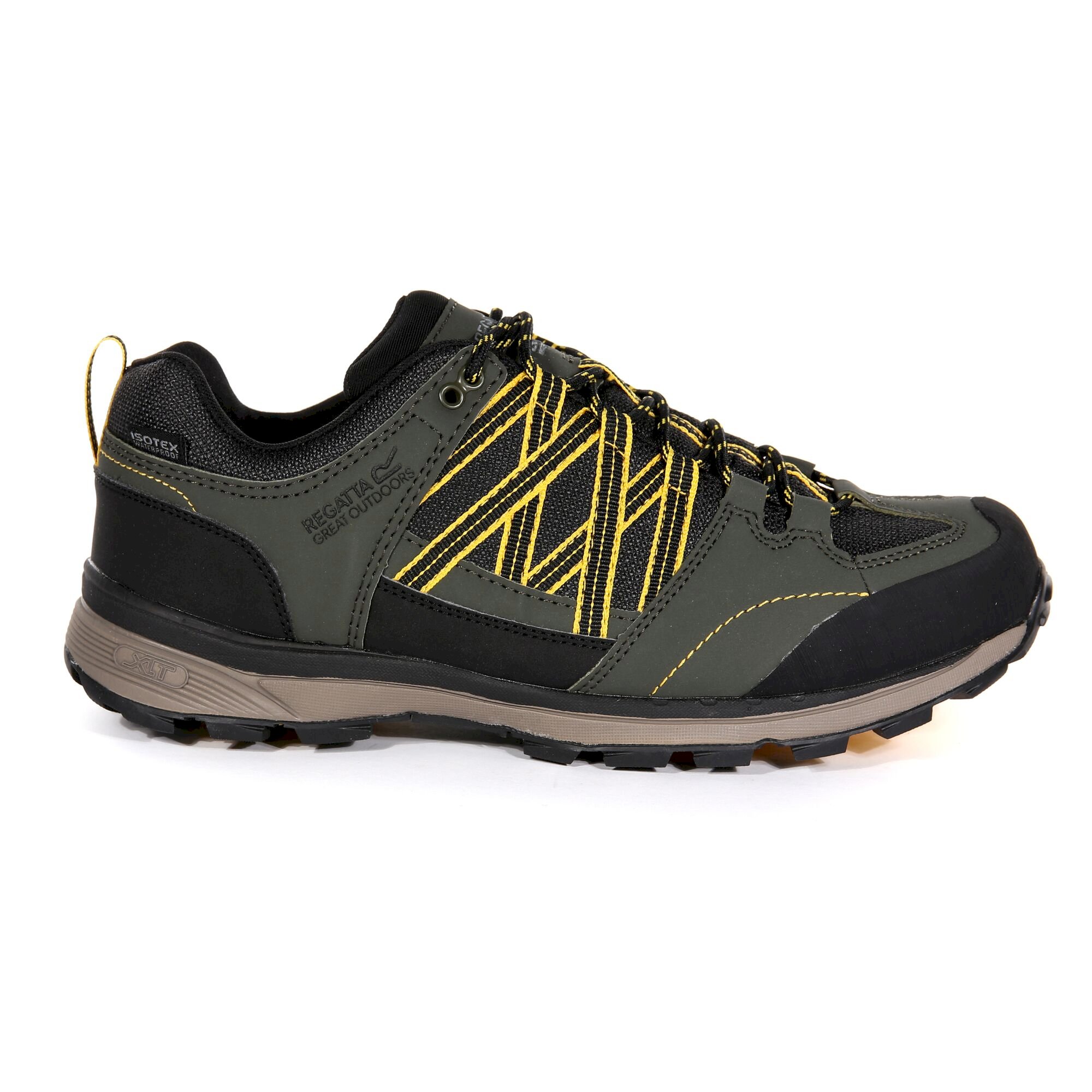 Men's Samaris II Waterproof Low Walking Shoes | Dark Khaki Gold