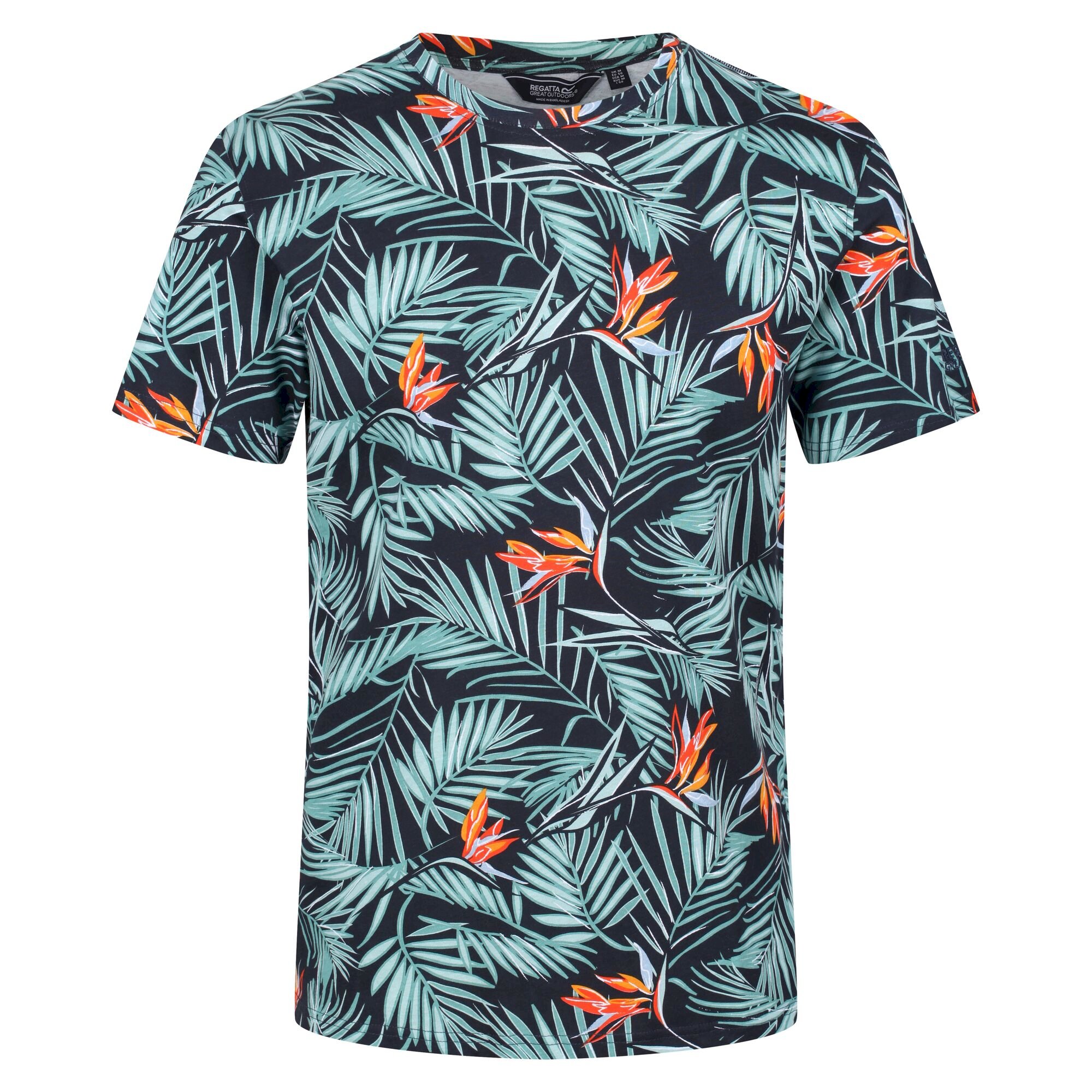 Men's Cline VI Cotton T-Shirt | Navy Hawaiian