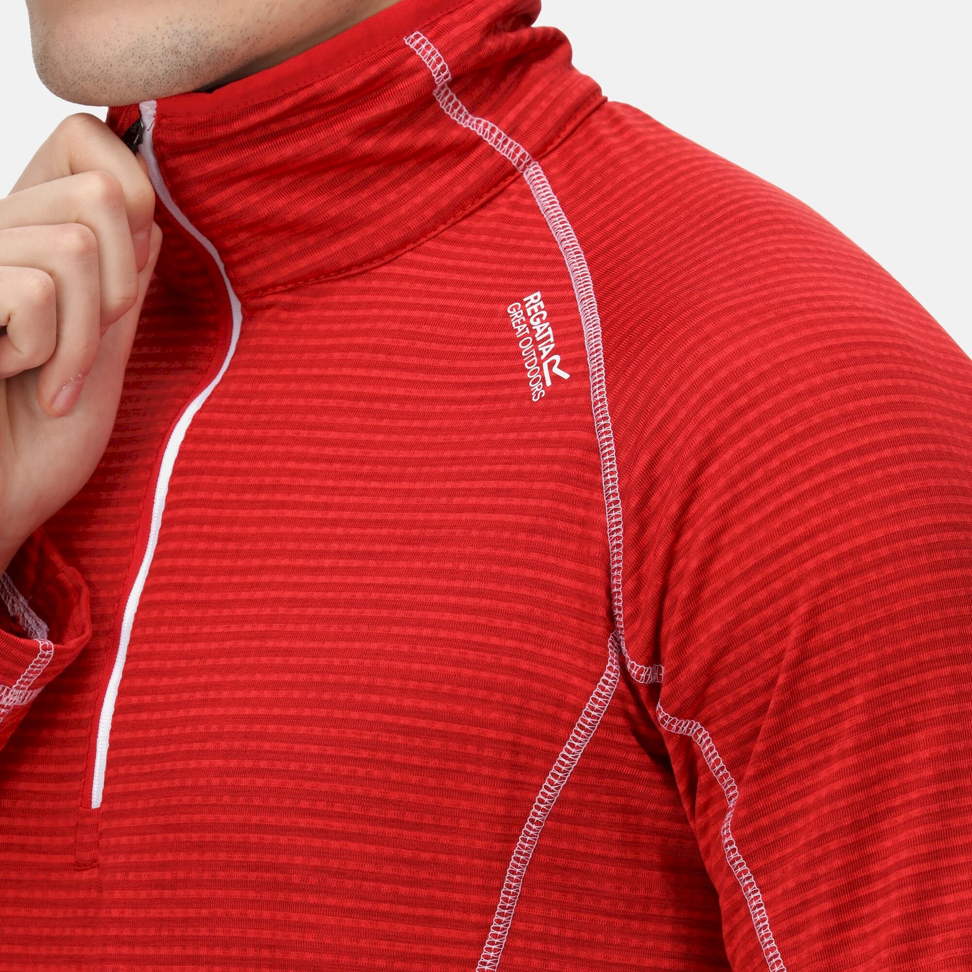 Men's Yonder Half Zip Top | Chinese Red