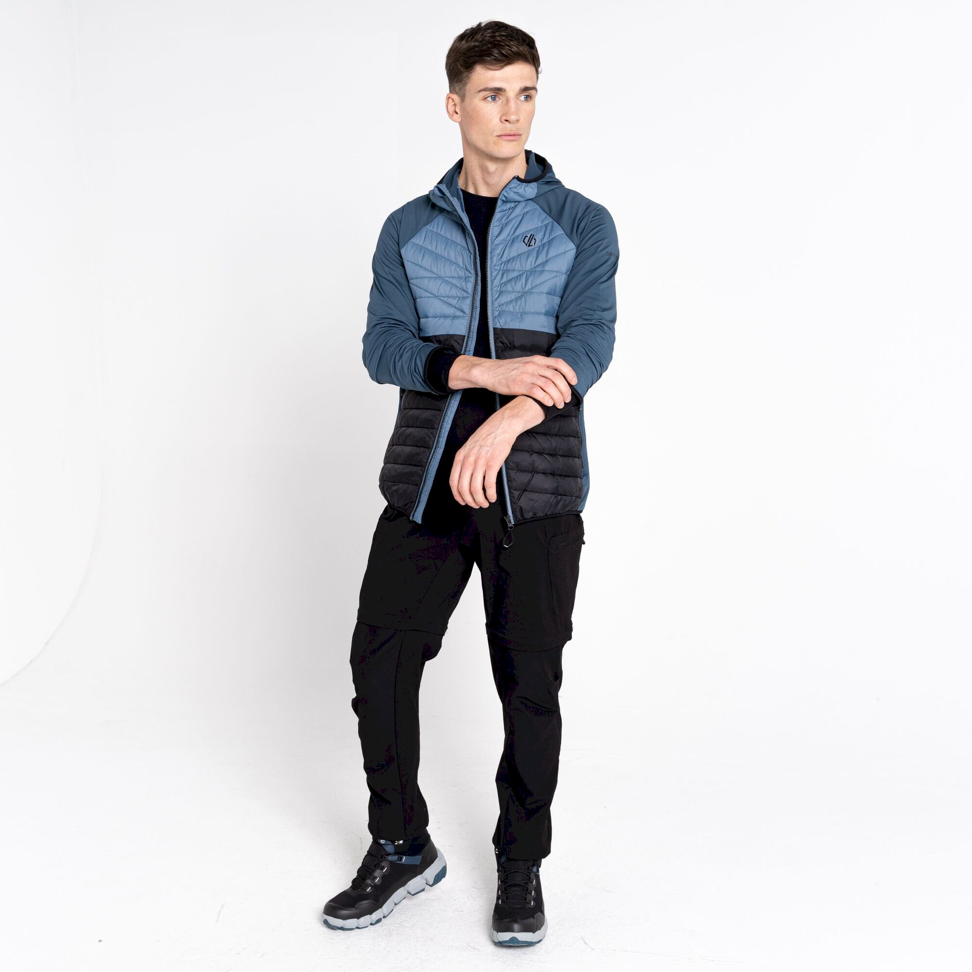 Dare 2b - Men's Mountaineer Recycled Wool Hybrid Jacket | Grey Mirage Black