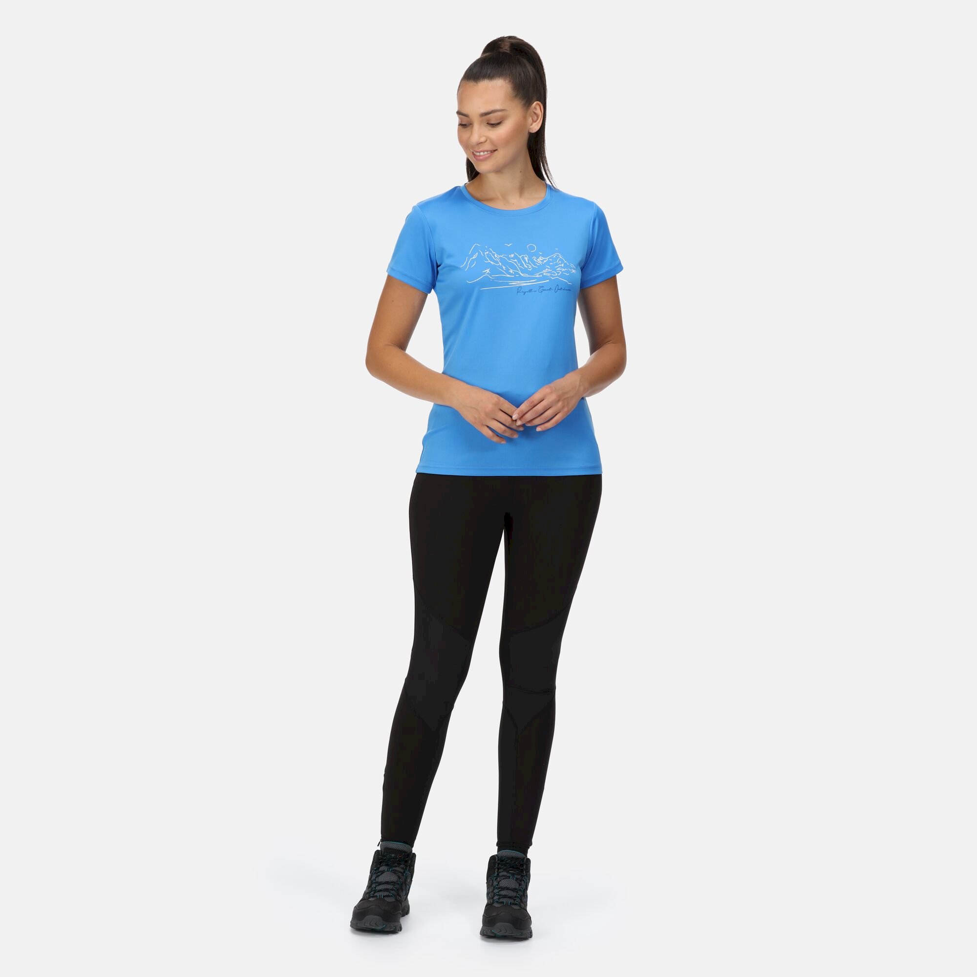 Women's Fingal VI Print T-Shirt | Sonic Blue