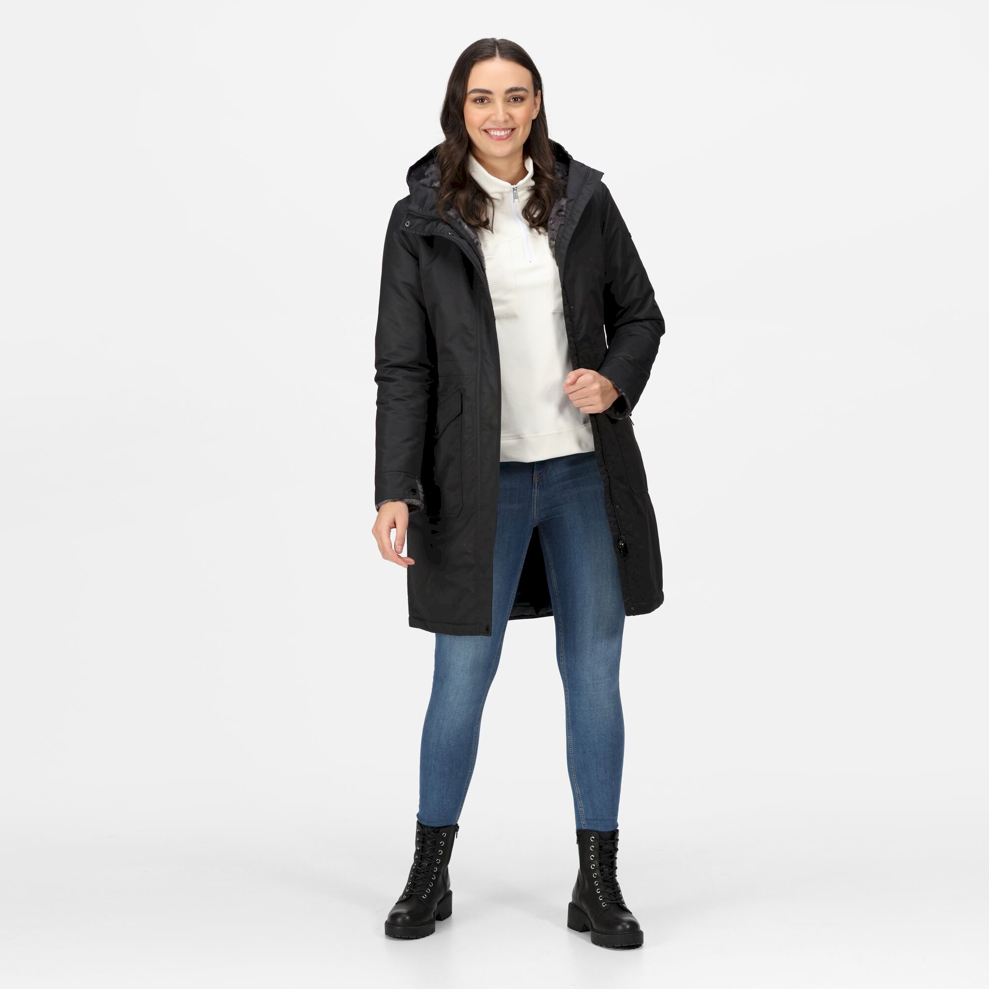 Women's Romine Waterproof Parka Jacket | Black