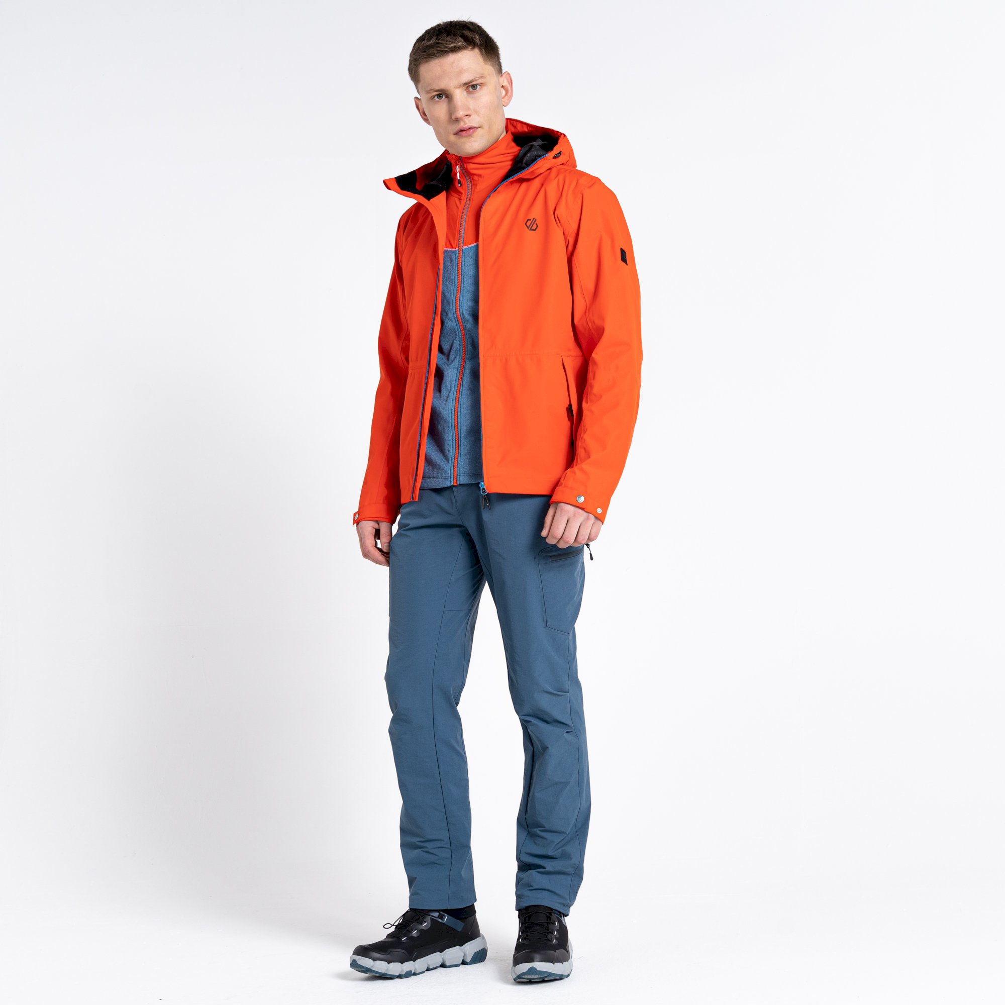 Dare 2b - Men's Stay Ready Recycled Waterproof Jacket | Burnt Salmon