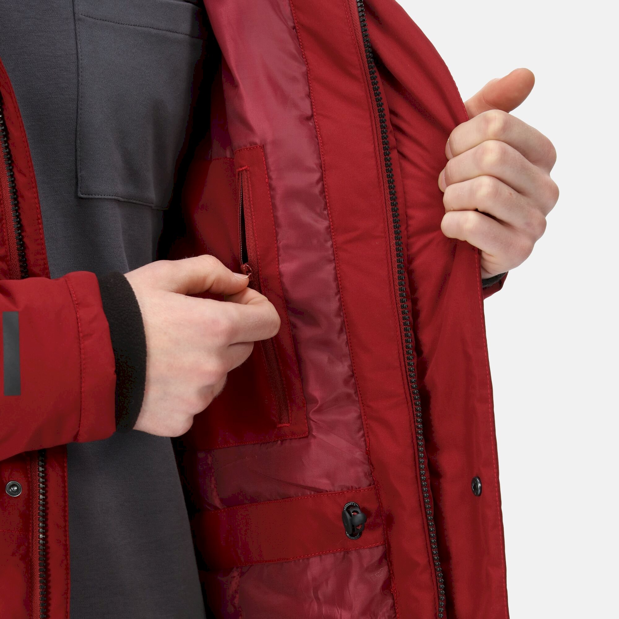 Men's Tavaris Waterproof Parka Jacket | Syrah Red