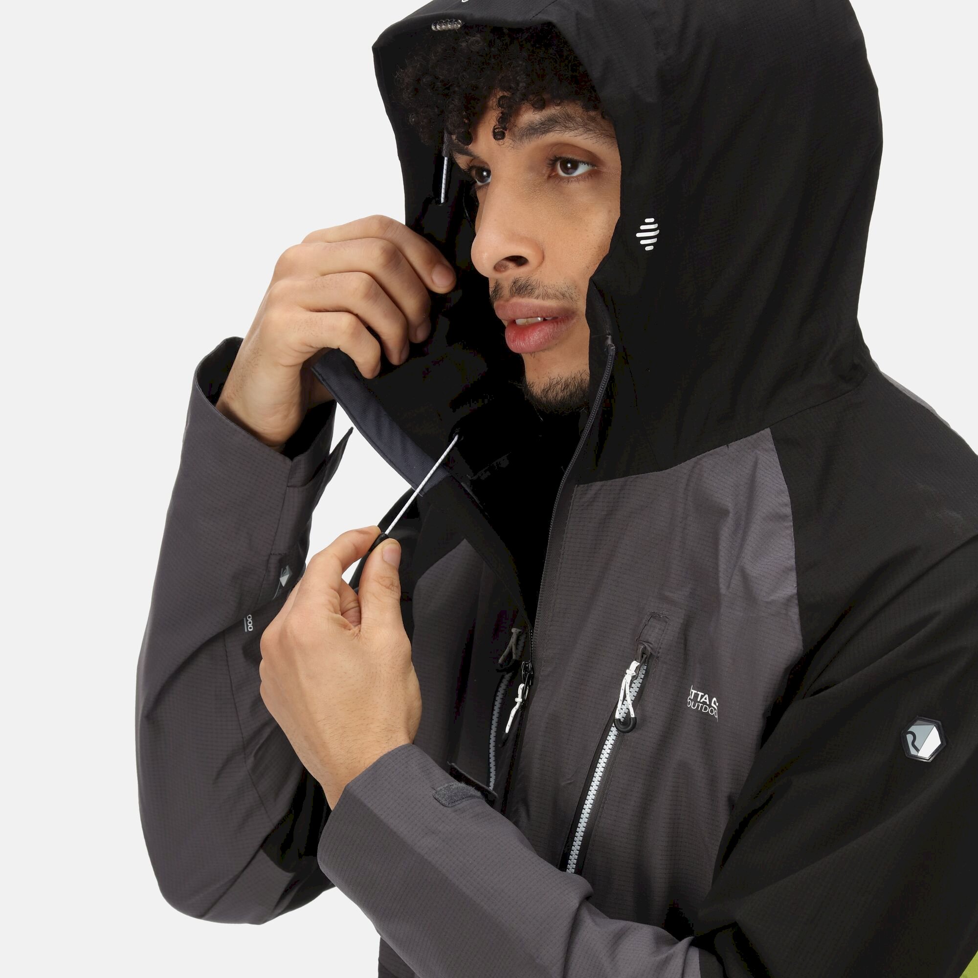 Men's Sacramento VIII Waterproof Jacket | Black Dark Grey