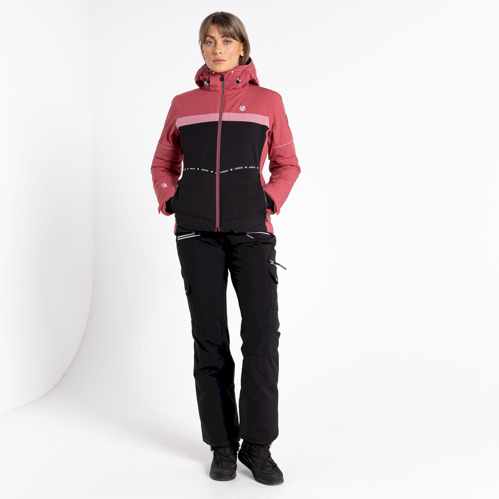 Dare 2b - Women's Conveyed Waterproof Ski Jacket | Earth Rose Black