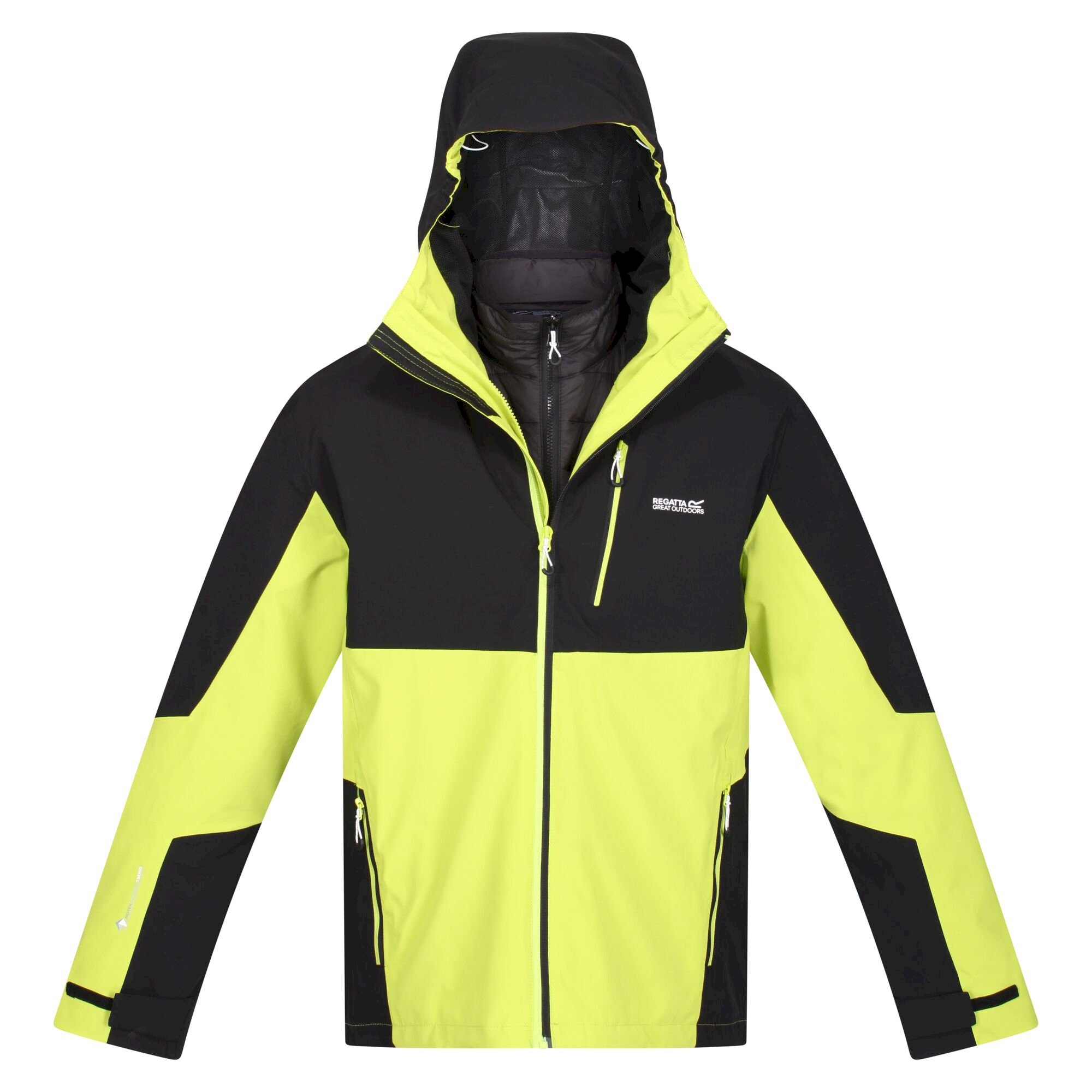 Men's Wentwood VII Waterproof Jacket | Black Bright Kiwi