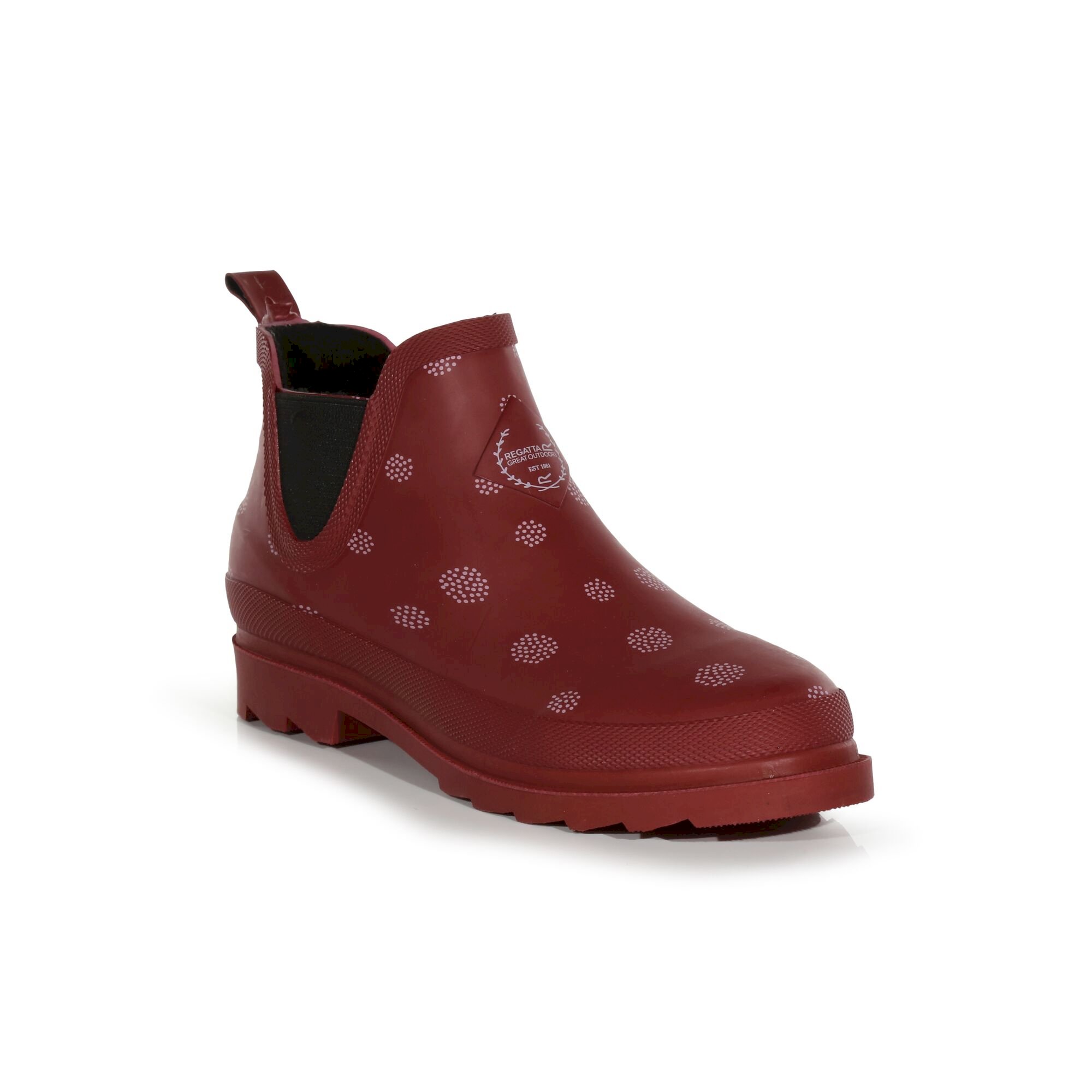 Women's Harper Cosy Ankle Wellies | Cabernet Dot