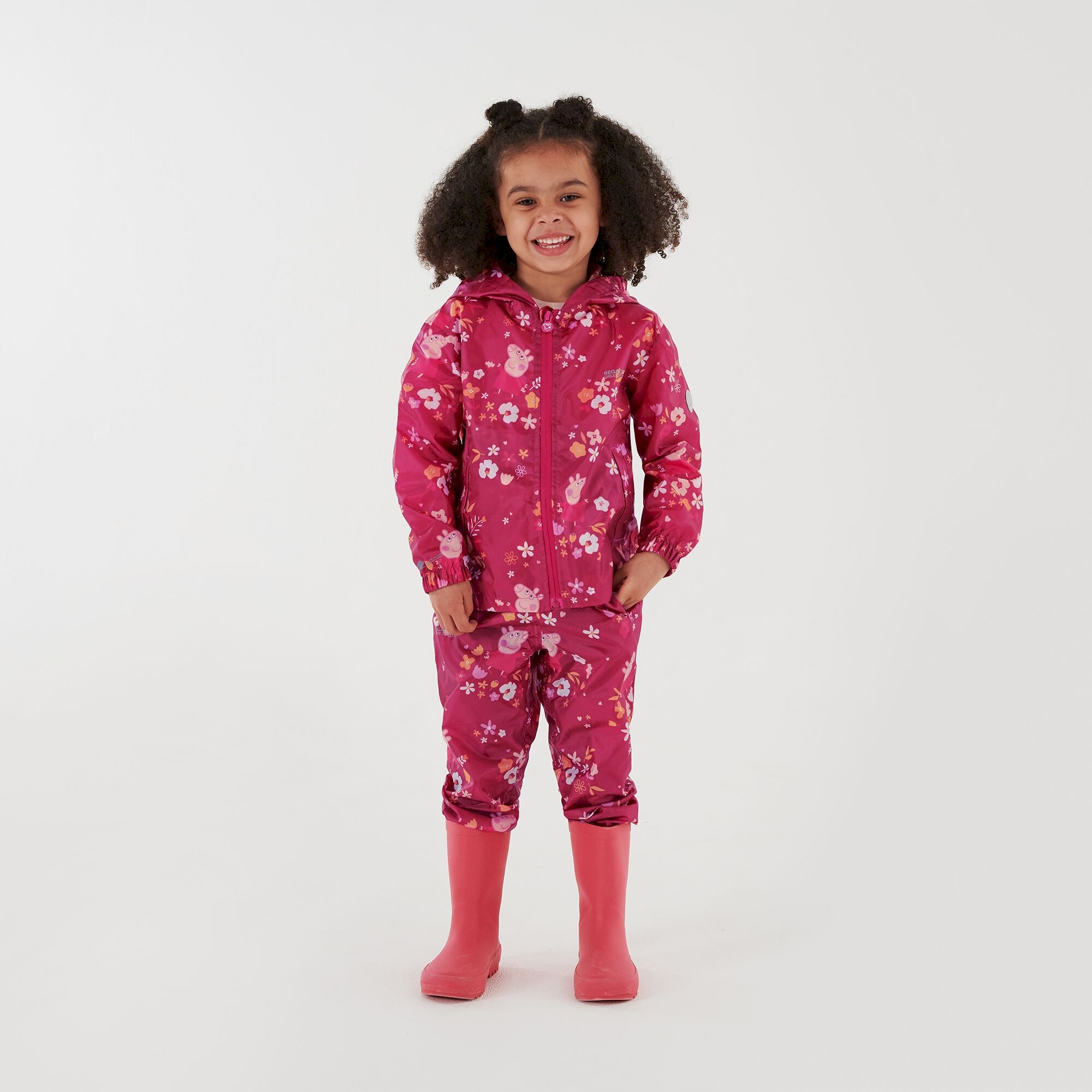 Peppa Pig Waterproof Pack-It Jacket | Berry Pink