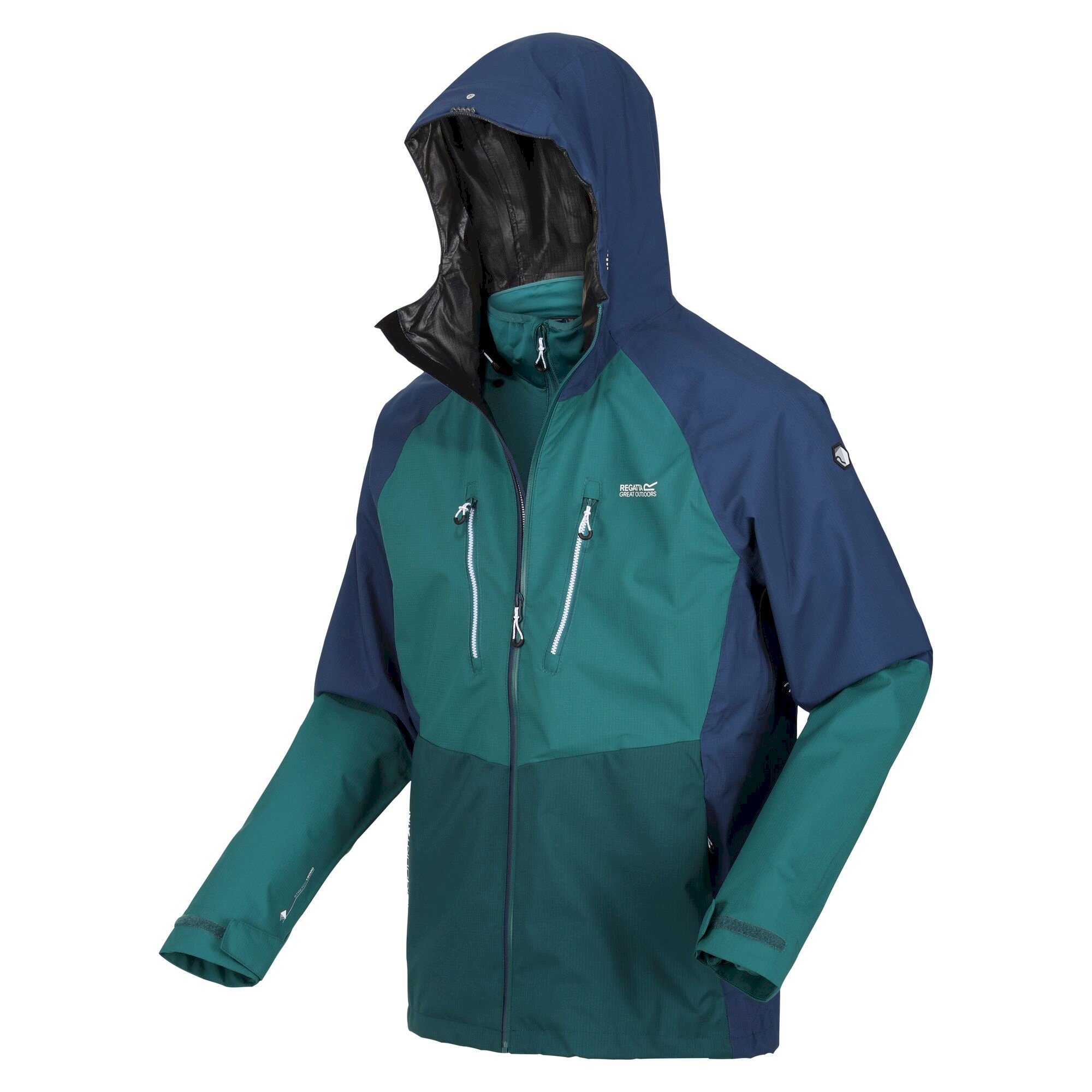 Men's Sacramento VIII Waterproof Jacket | Admiral Blue Pacific Green