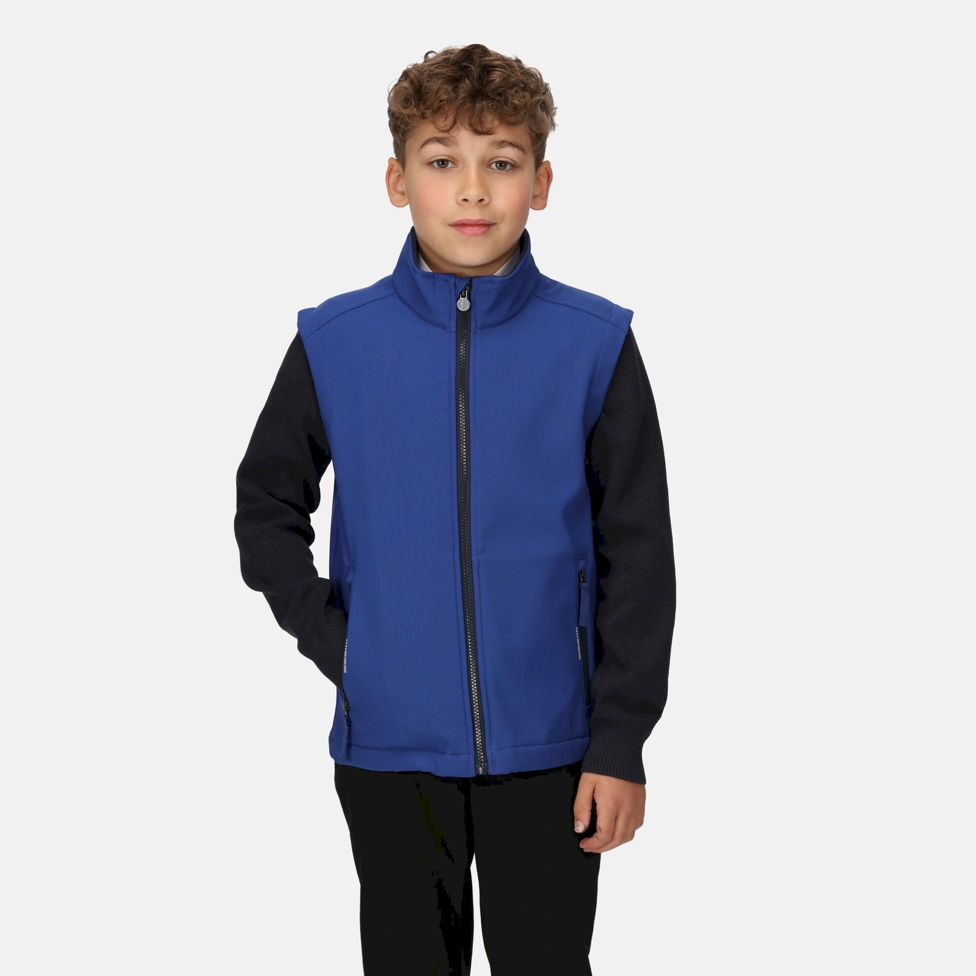 Kids' Ablaze Softshell Bodywarmer | New Royal/Navy