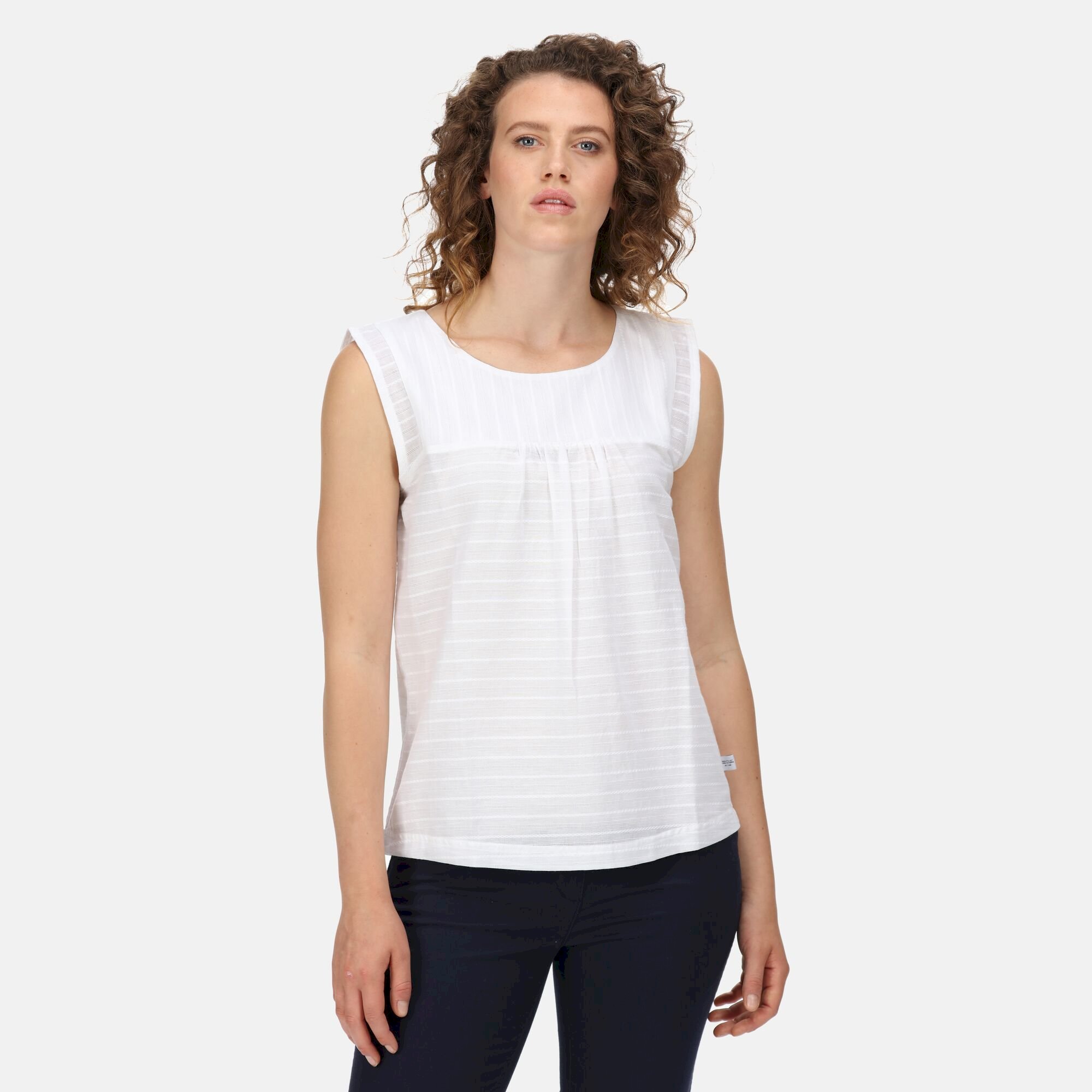 Women's Bridgidine Swing Top | White Linear