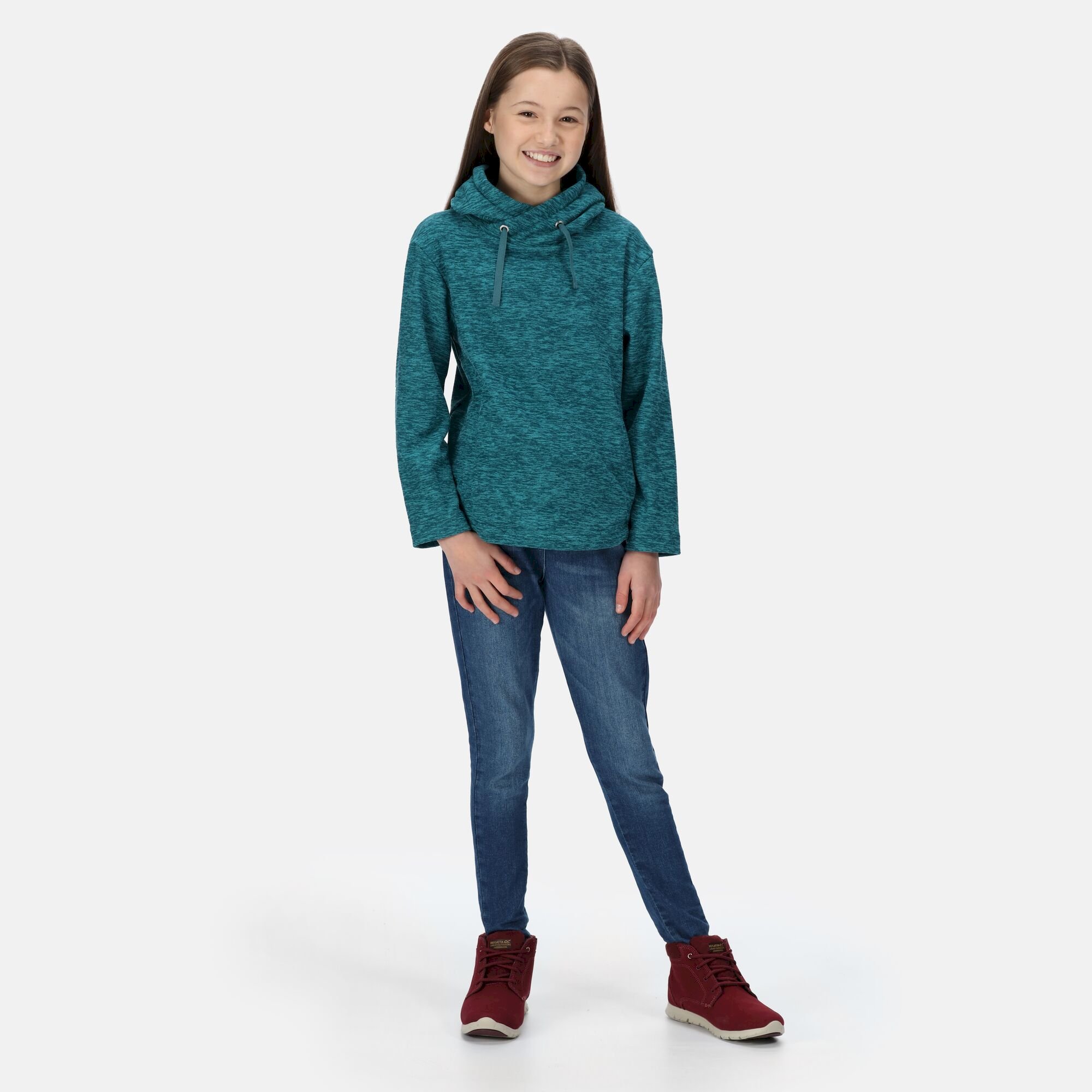 Kids' Kacie Hooded Fleece | Dragonfly Marl