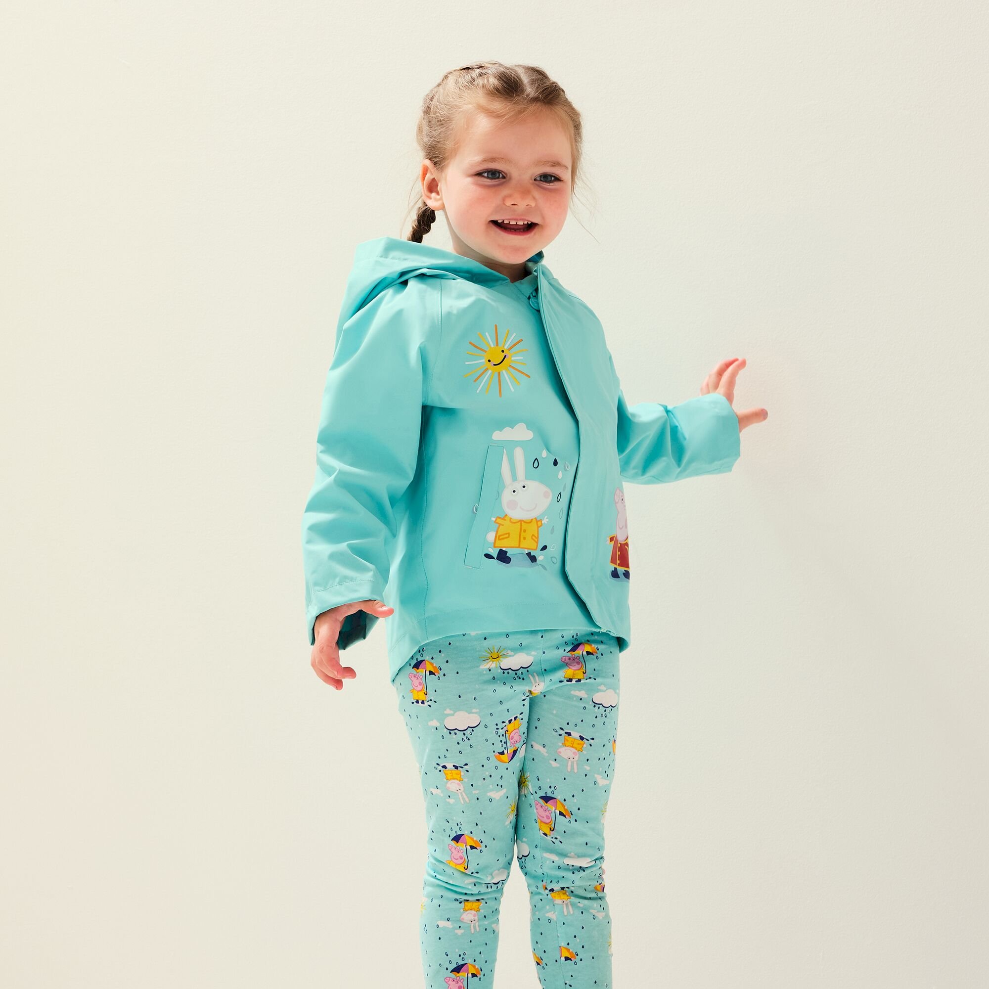 Peppa Pig Waterproof Summer Jacket | Aruba Blue