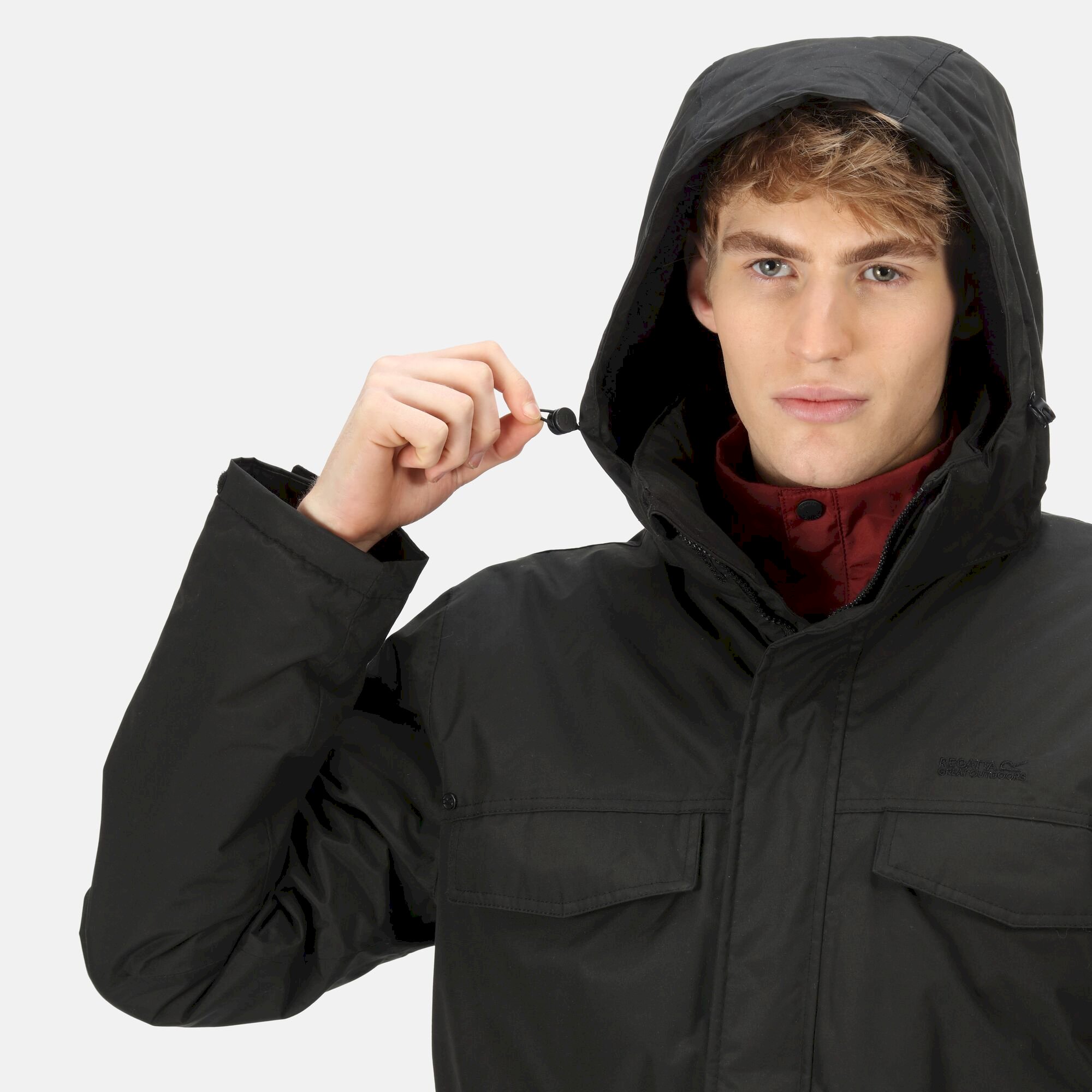 Men's Palben Waterproof Insulated Parka Jacket | Black