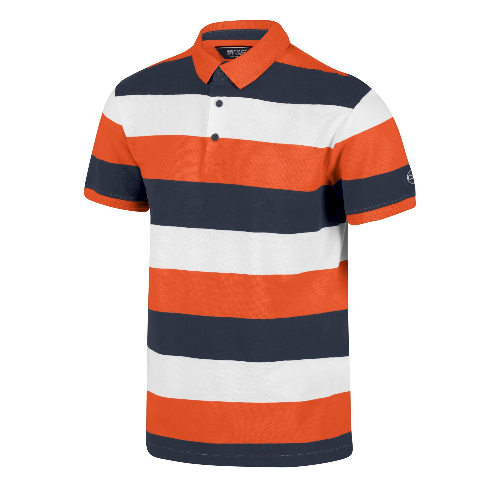 Men's Maxen Stripe Polo Shirt | Navy Stripe