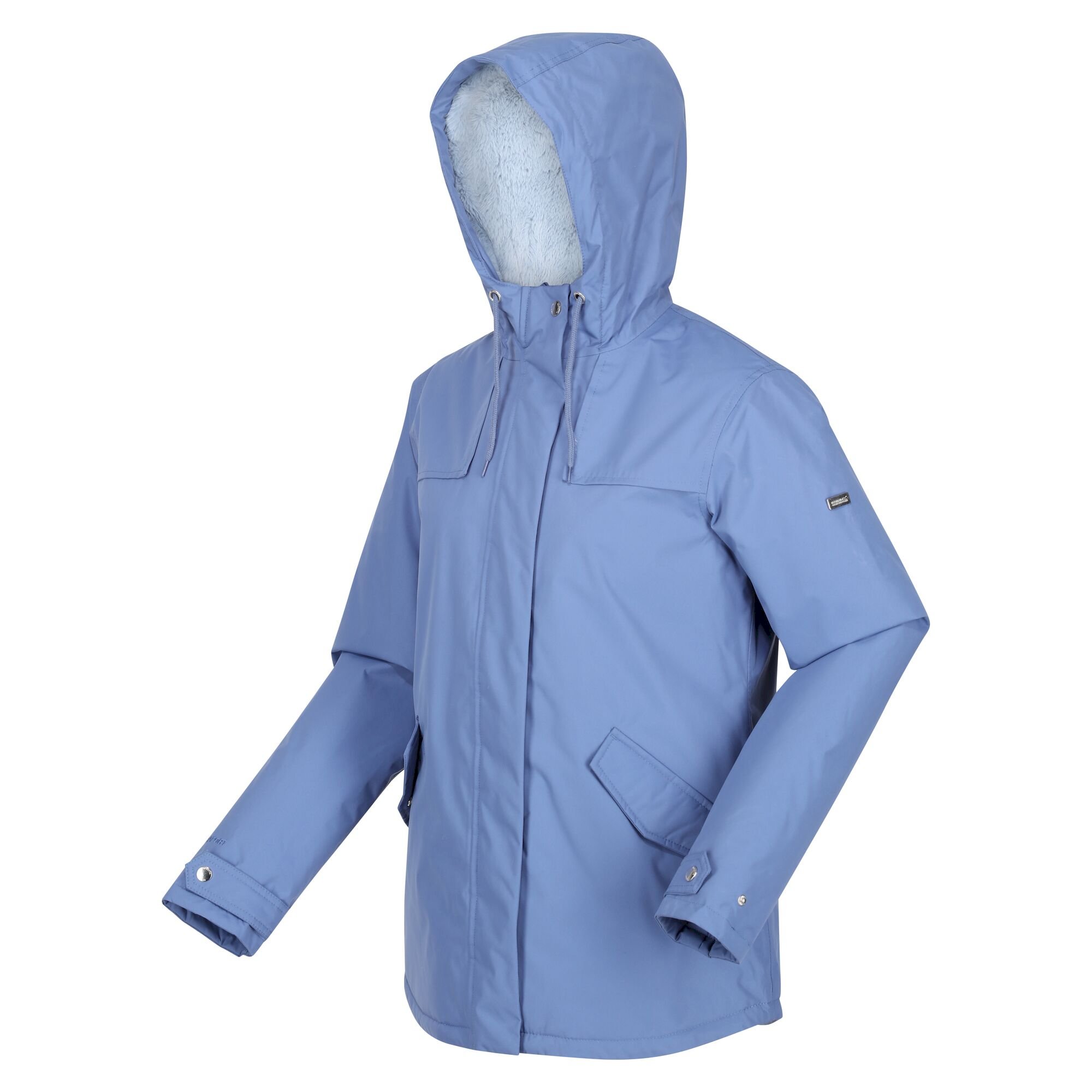 Women's Bria Fur Lined Waterproof Jacket | Slate Blue