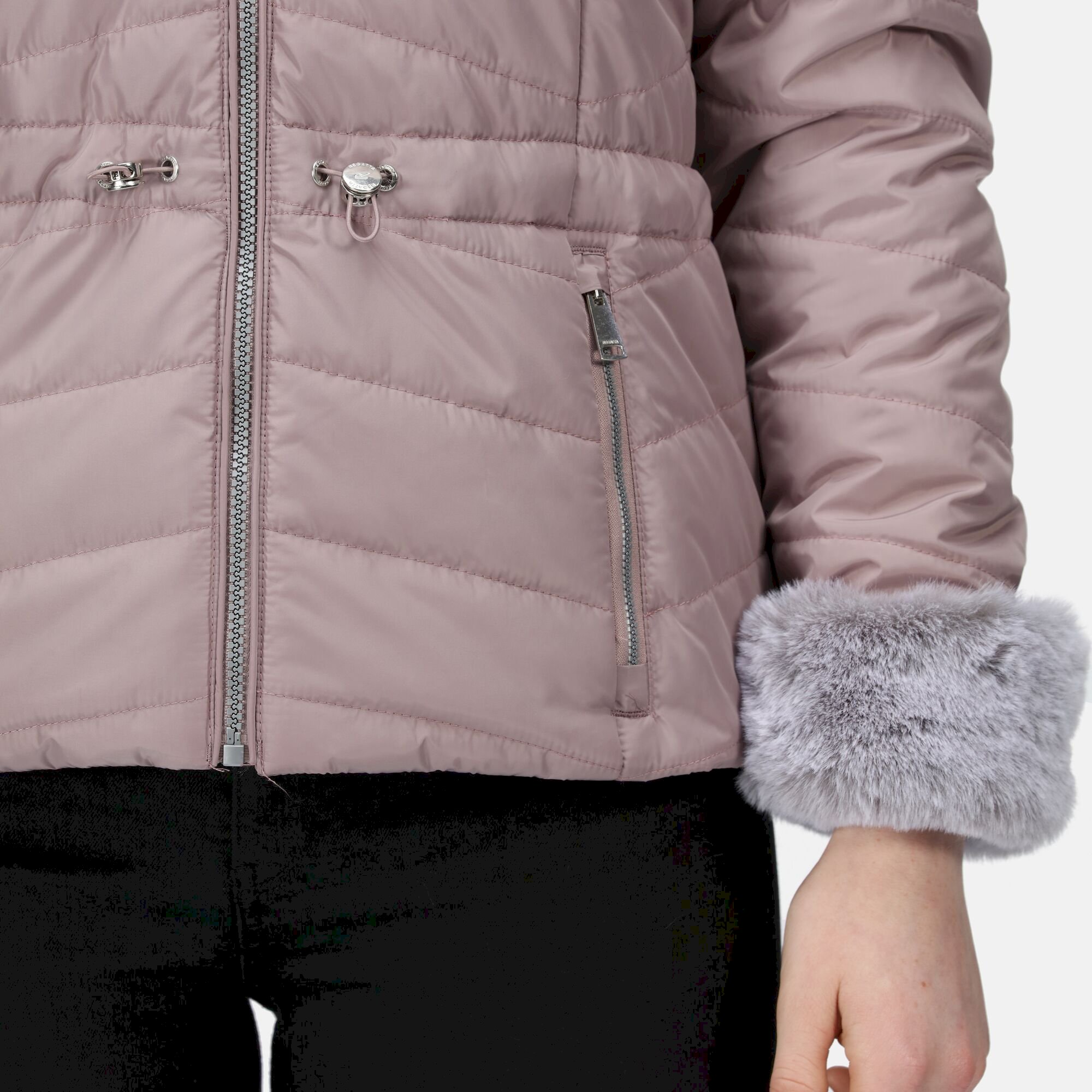 Women's Willabella Fur Detail Jacket | Lilac Chalk