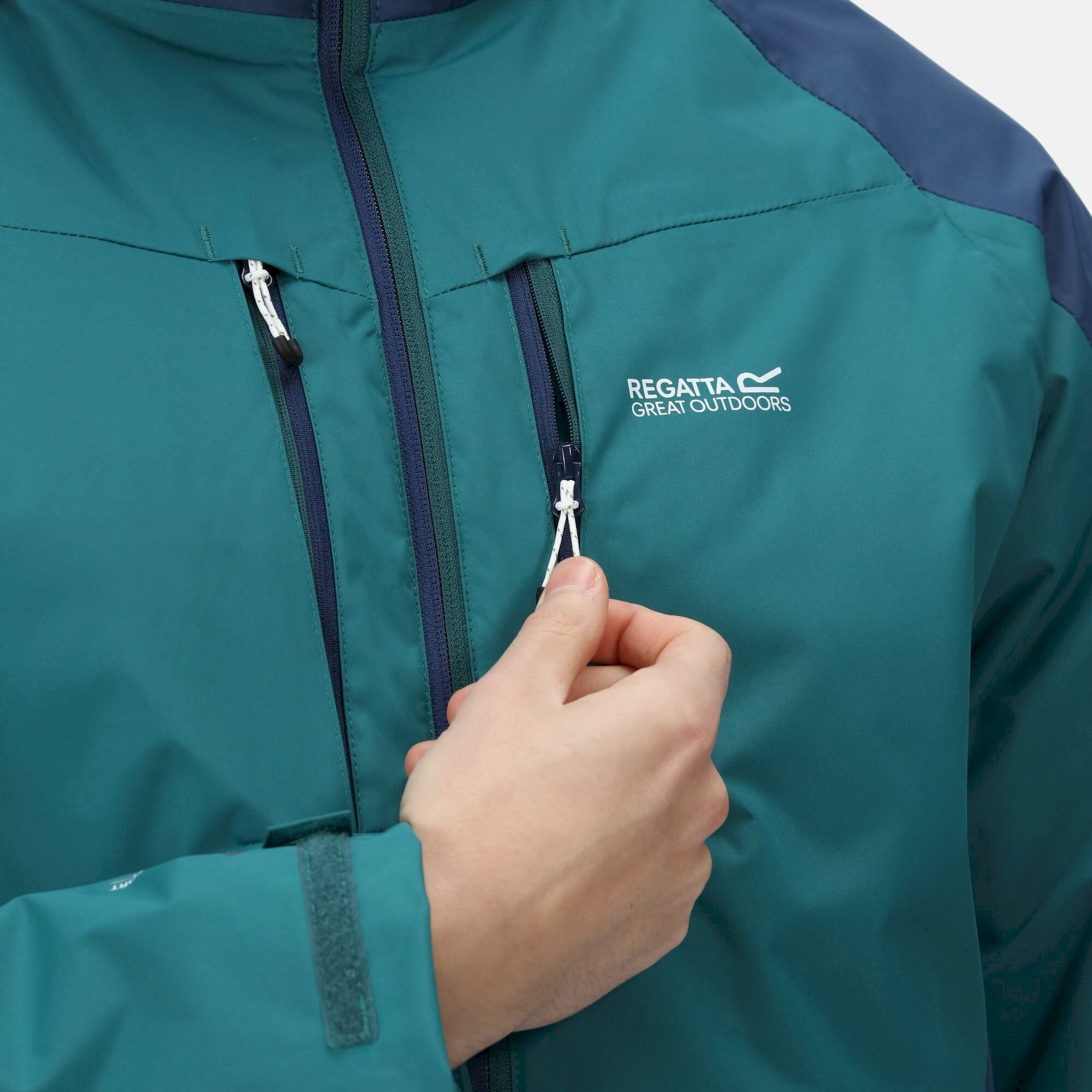 Men's Winter Calderdale Waterproof Jacket | Pacific Green Admiral Blue