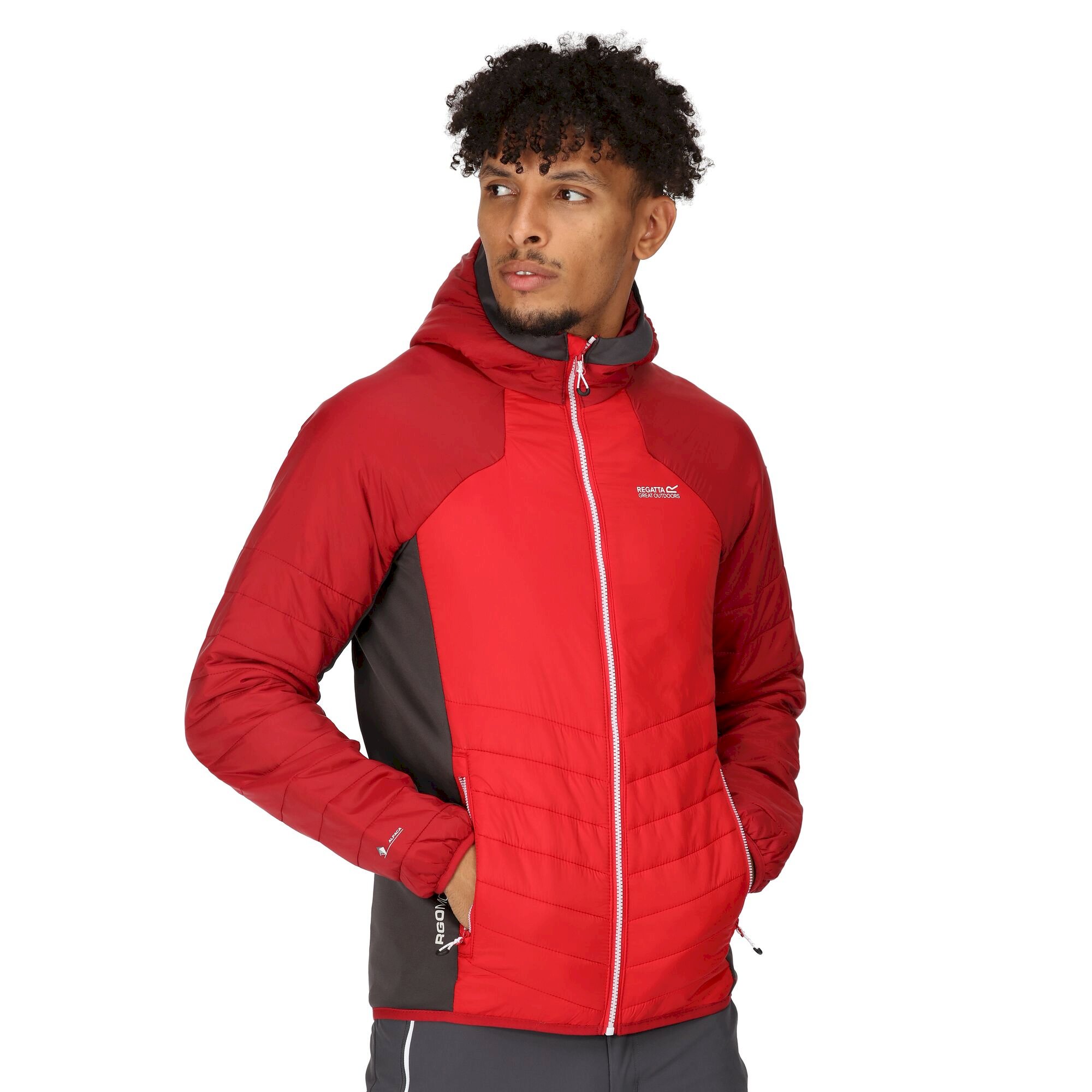 Men's Trutton Softshell Hooded Jacket | Chinese Red Dark Red