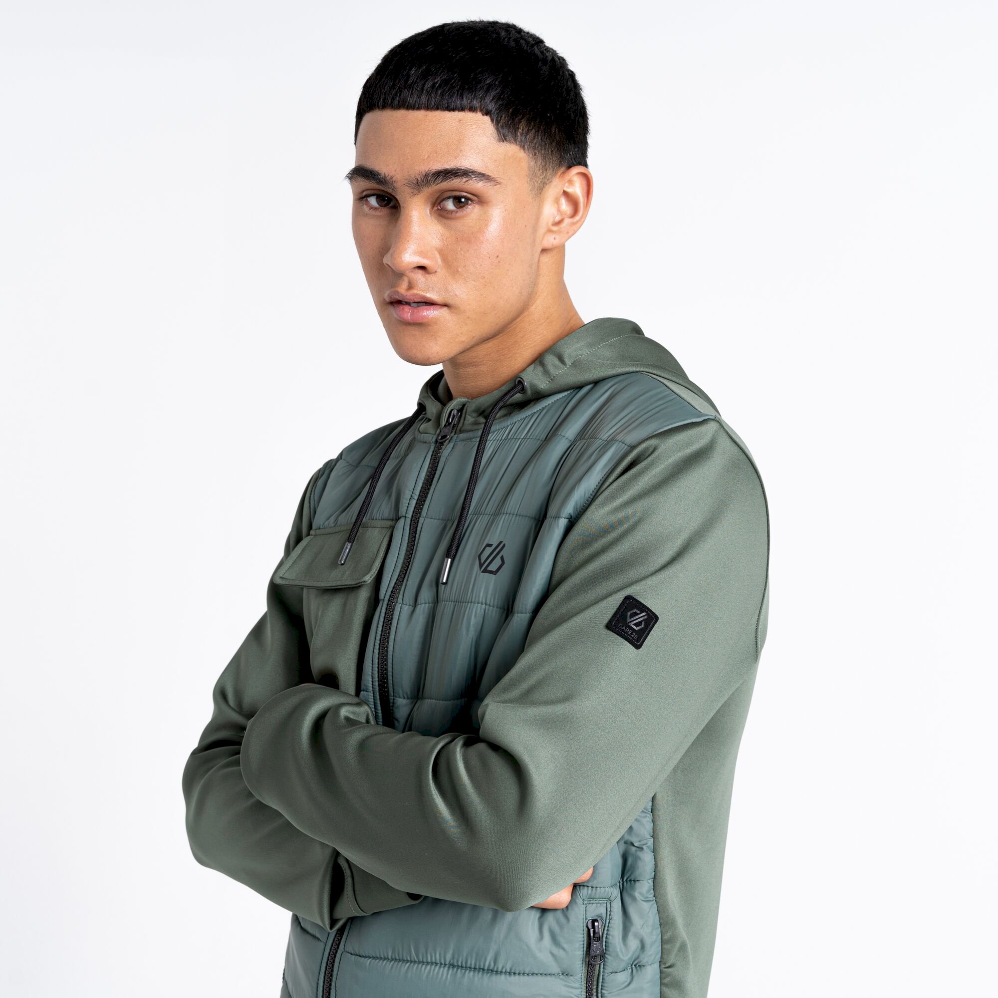 Dare 2b - Men's Sharp Hybrid Jacket | Duck Green