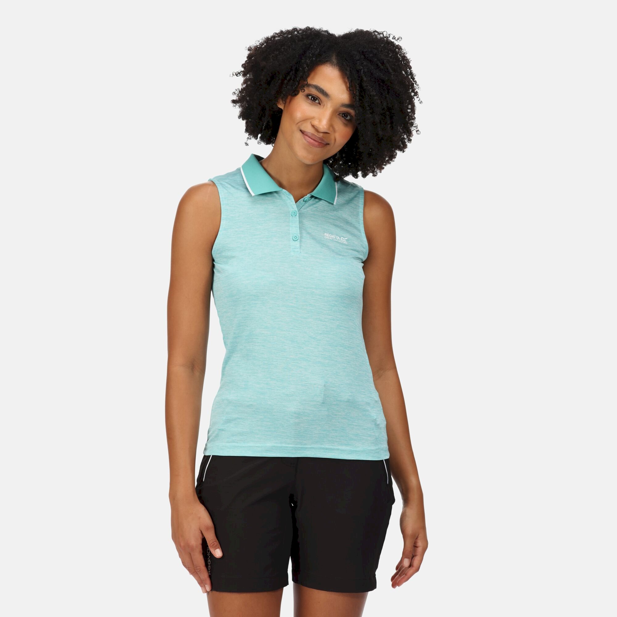 Women's Tima II Polo Vest Top | Turquoise
