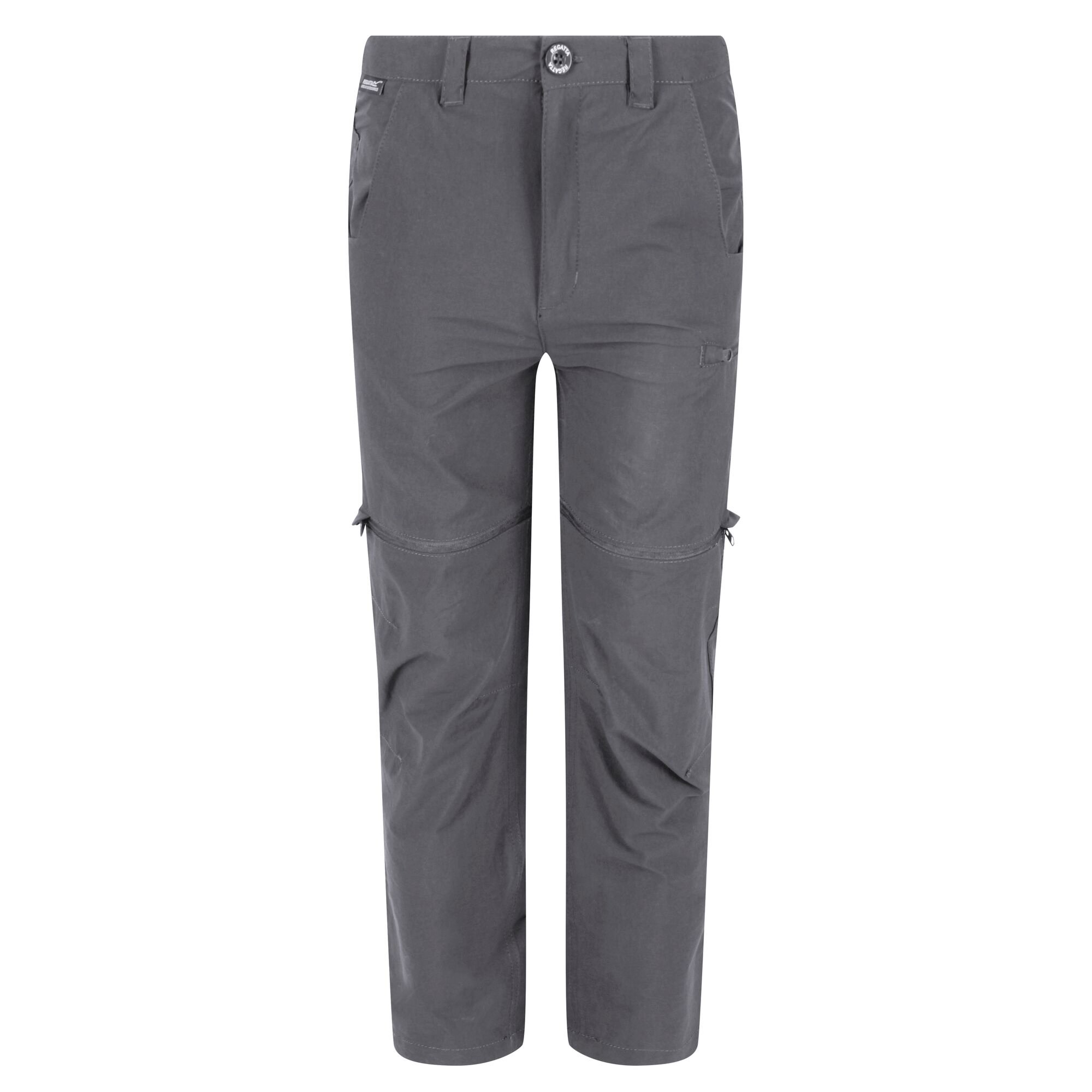 Kids' Highton Stretch Zip Off Walking Trousers | Seal Grey