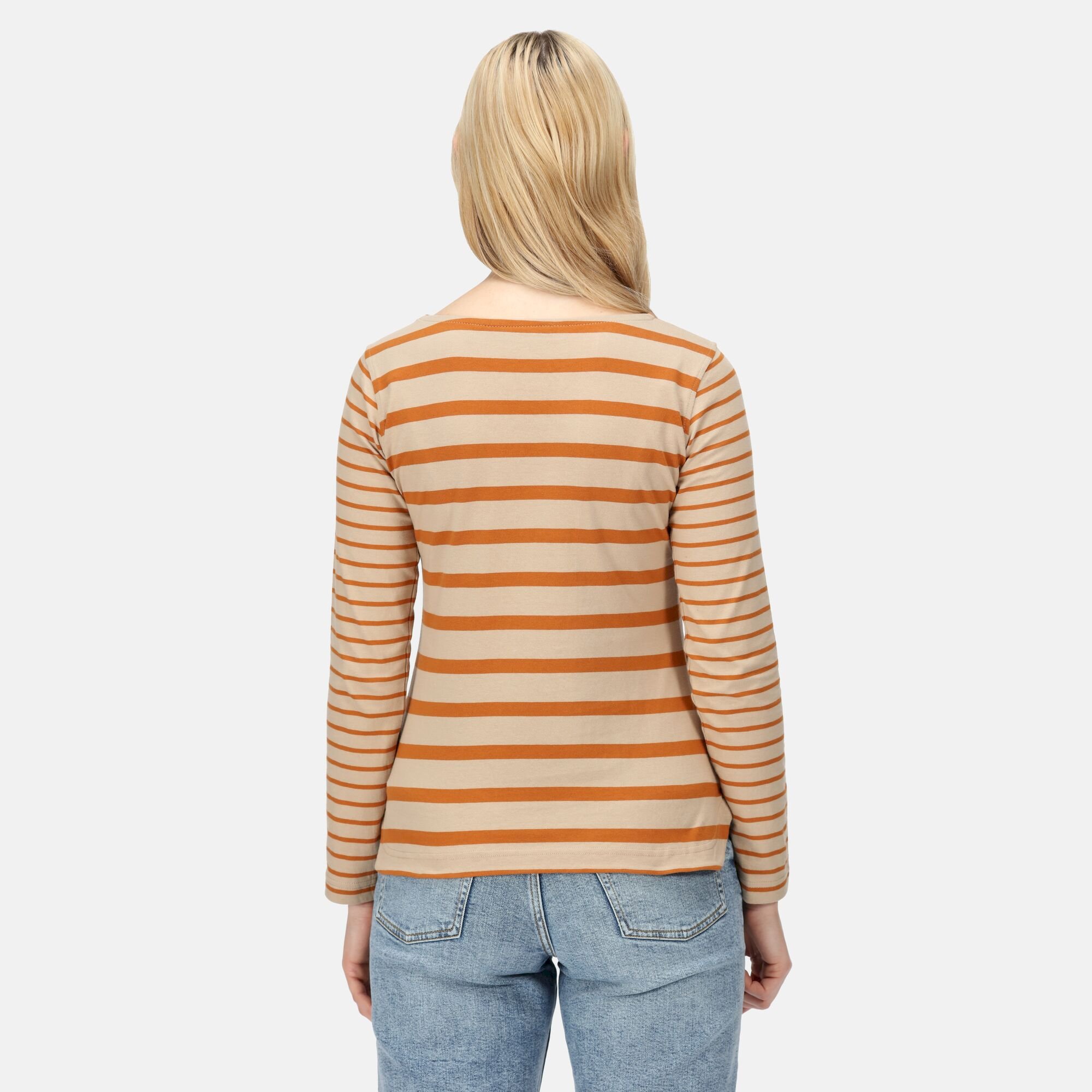 Women's Farida Striped T-Shirt | Moccasn Copper
