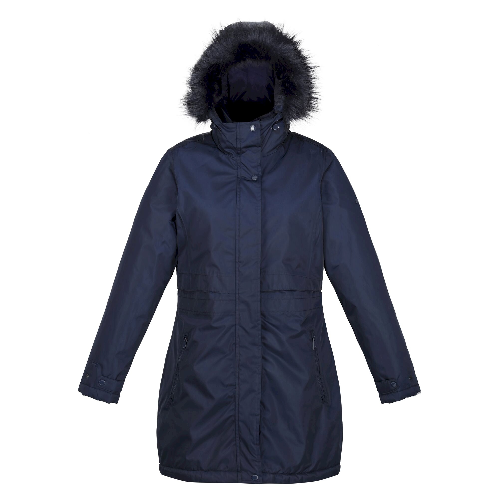 Women's Lyanna Fur Trim Parka Jacket | Navy