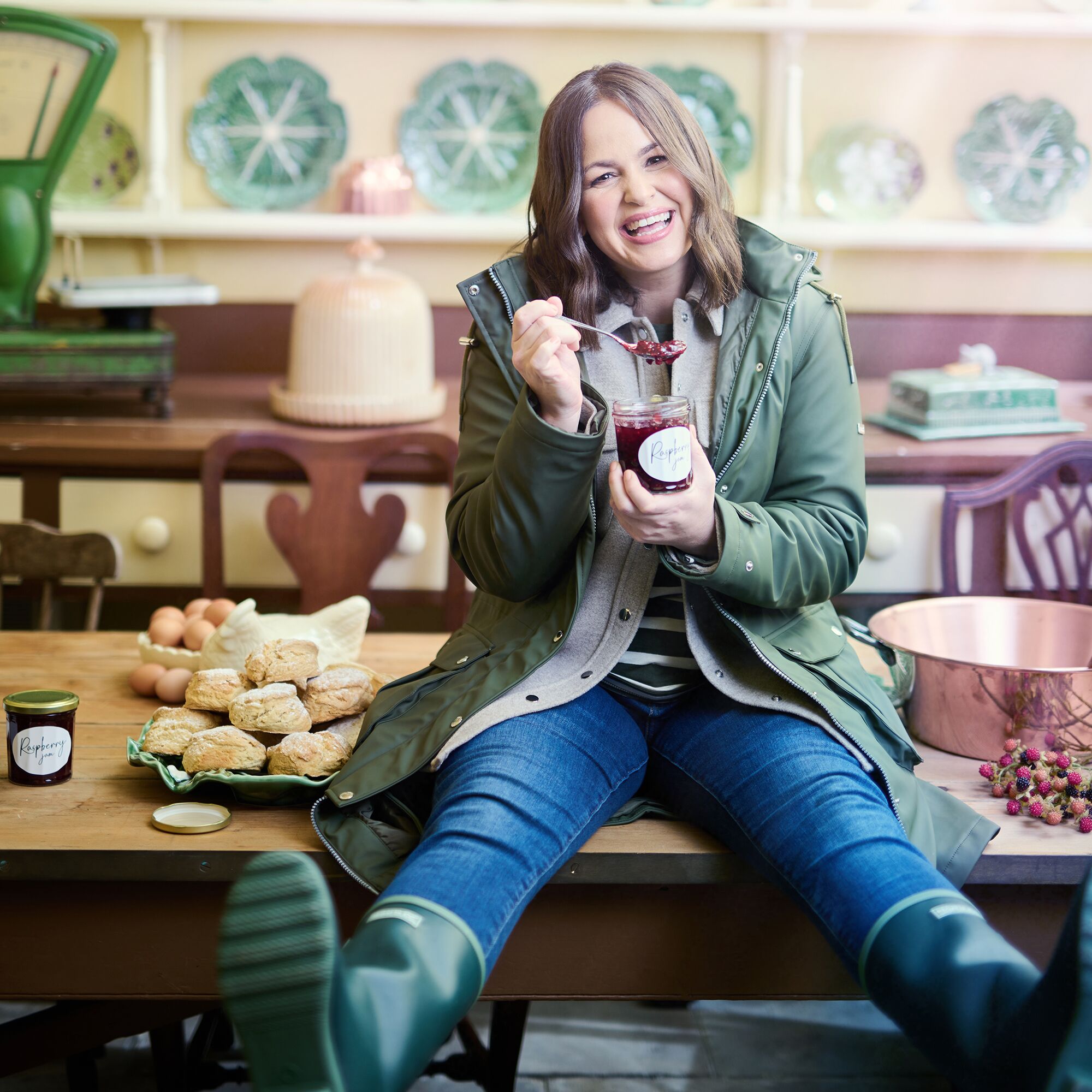 Giovanna Fletcher Collection - Fabrienne Insulated Parka Jacket | Dark Khaki