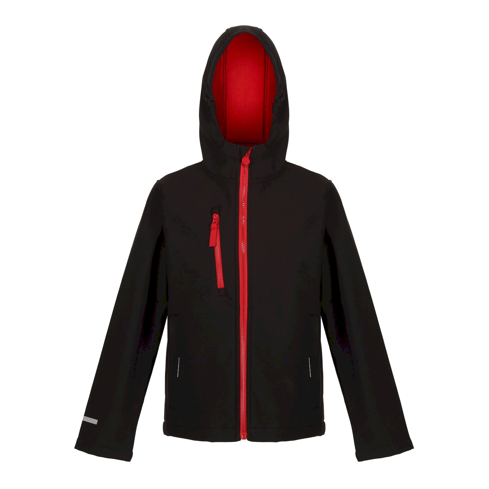 Kids' Ablaze 3-Layer Softshell Jacket | Black Classic Red