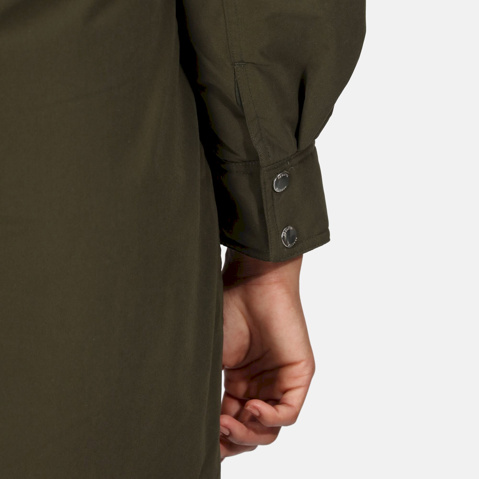 Women's Shiloh Fur Trim Parka Jacket | Dark Khaki