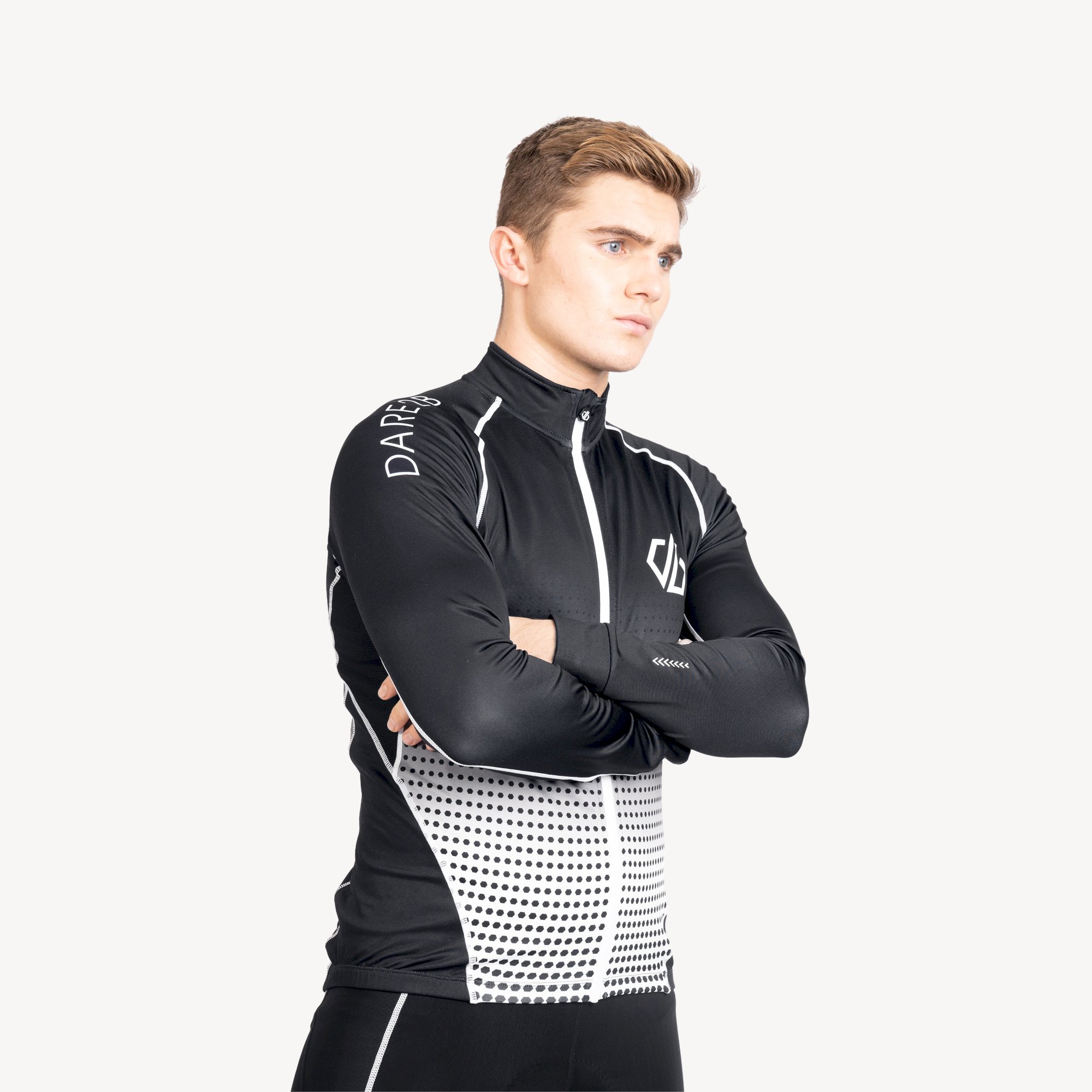 Dare 2b - Men's Virtuosity Long Sleeved AEP Jersey | Black Gradient
