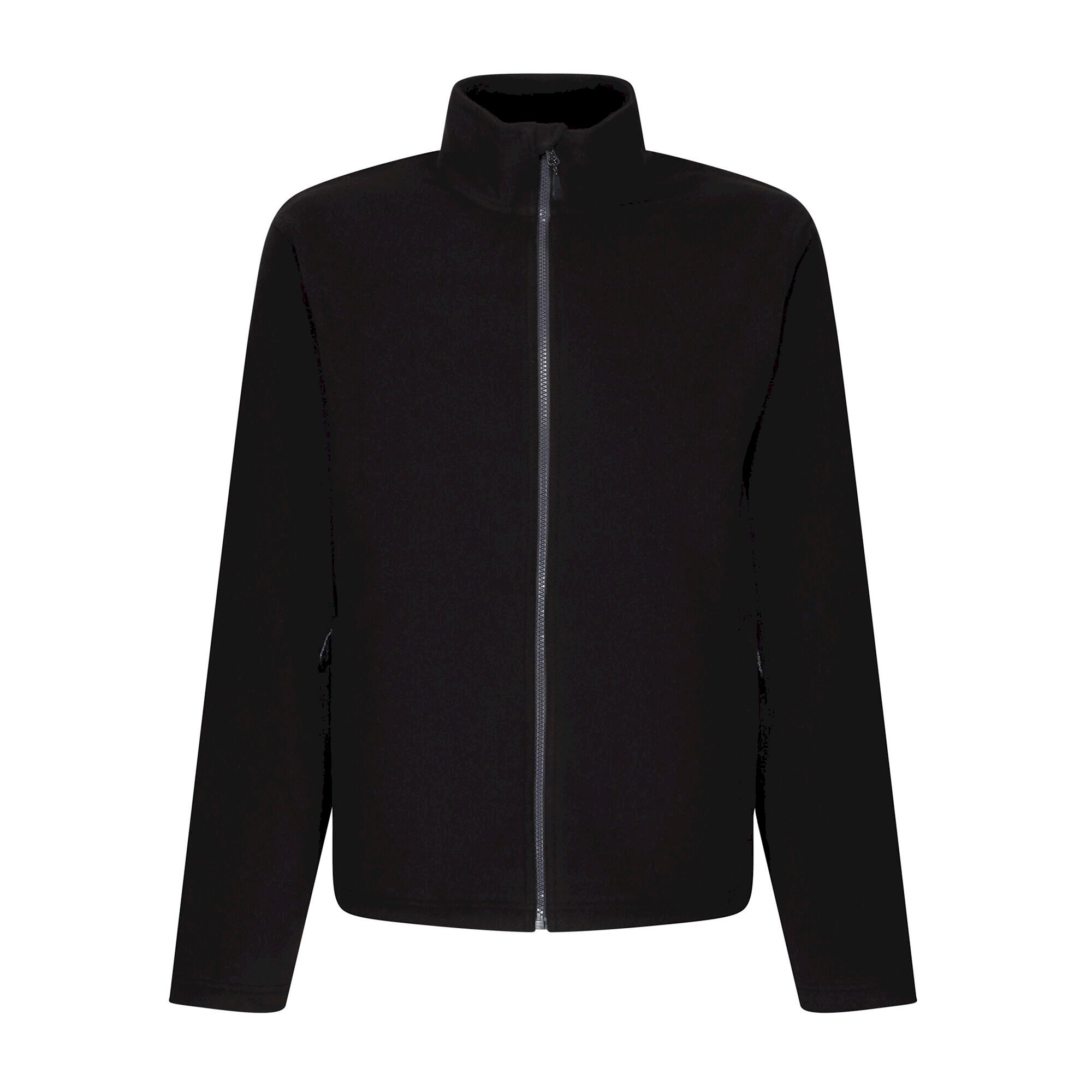 Men's Honestly Made Recycled Full Zip Microfleece | Black