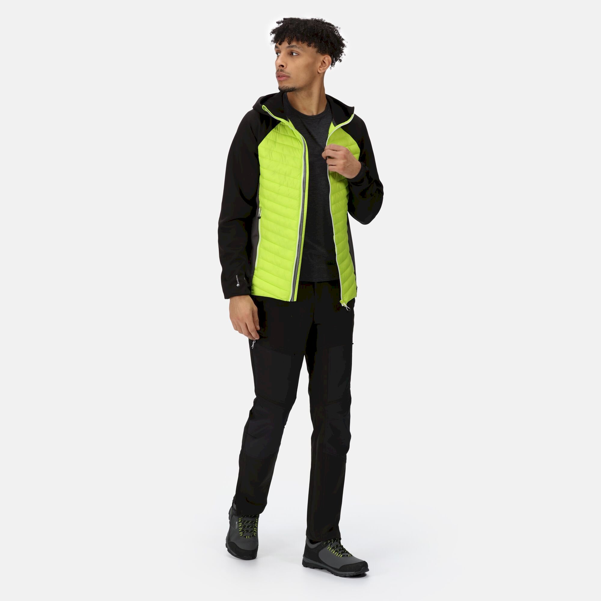 Men's Andreson VII Hybrid Lightweight Jacket | Bright Kiwi Black