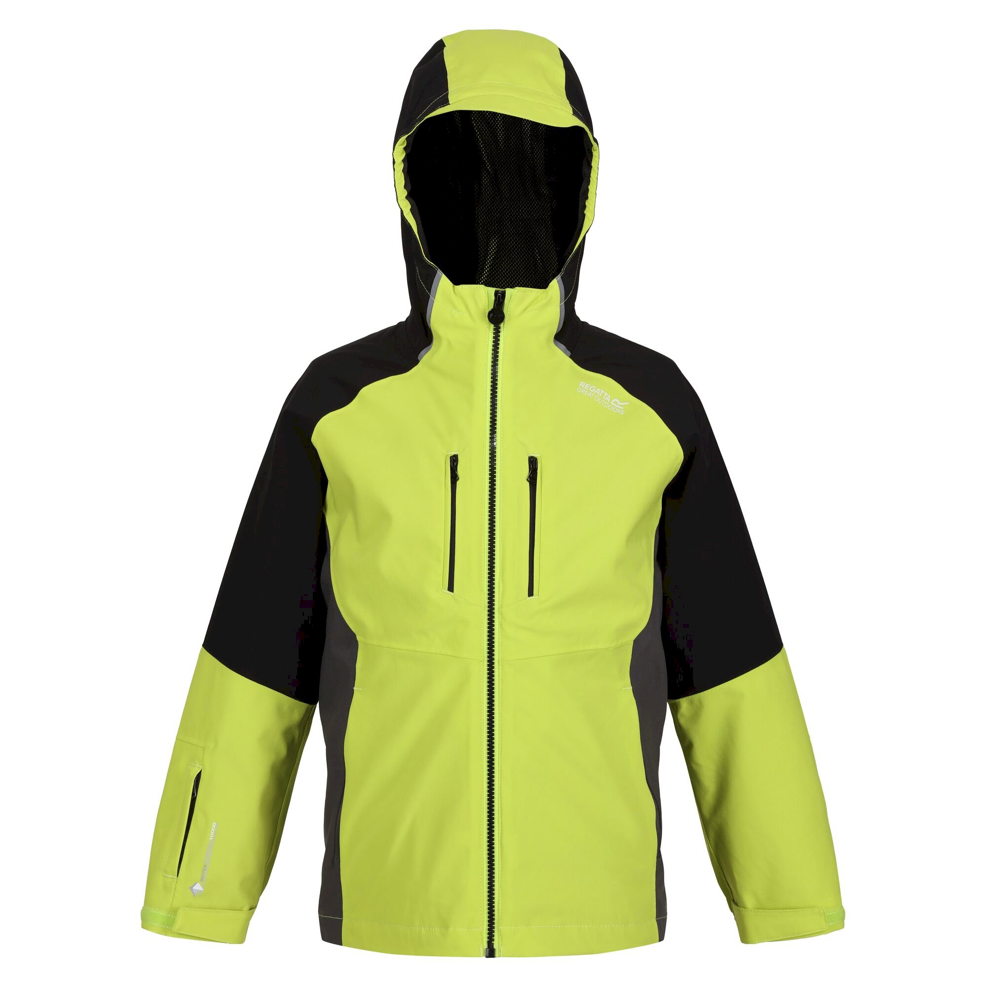 Kids' Hydrate VII 3-In-1 Waterproof Jacket | Bright Kiwi Black