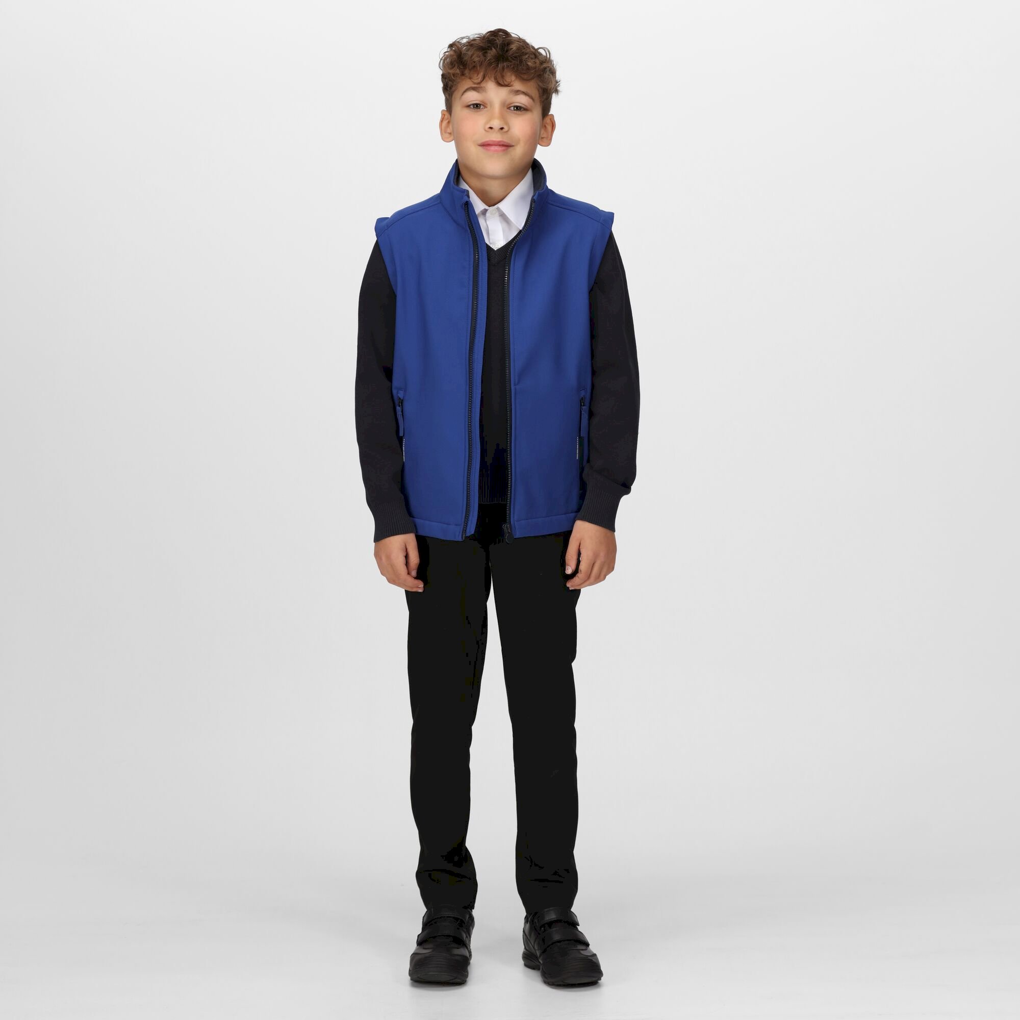 Kids' Ablaze Softshell Bodywarmer | New Royal/Navy