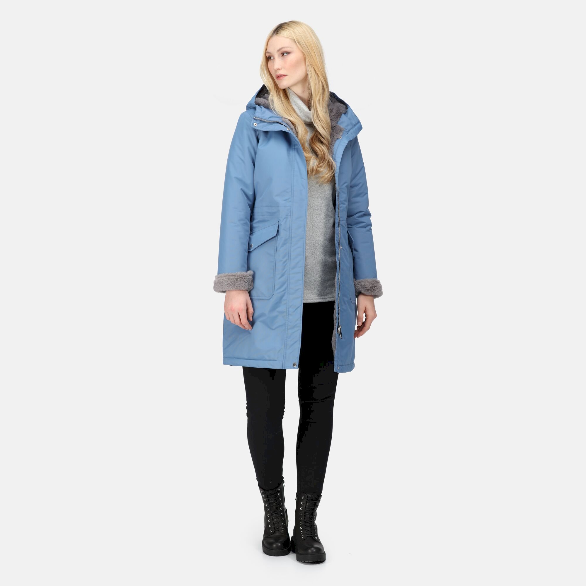 Women's Romine Waterproof Parka Jacket | Slate Blue