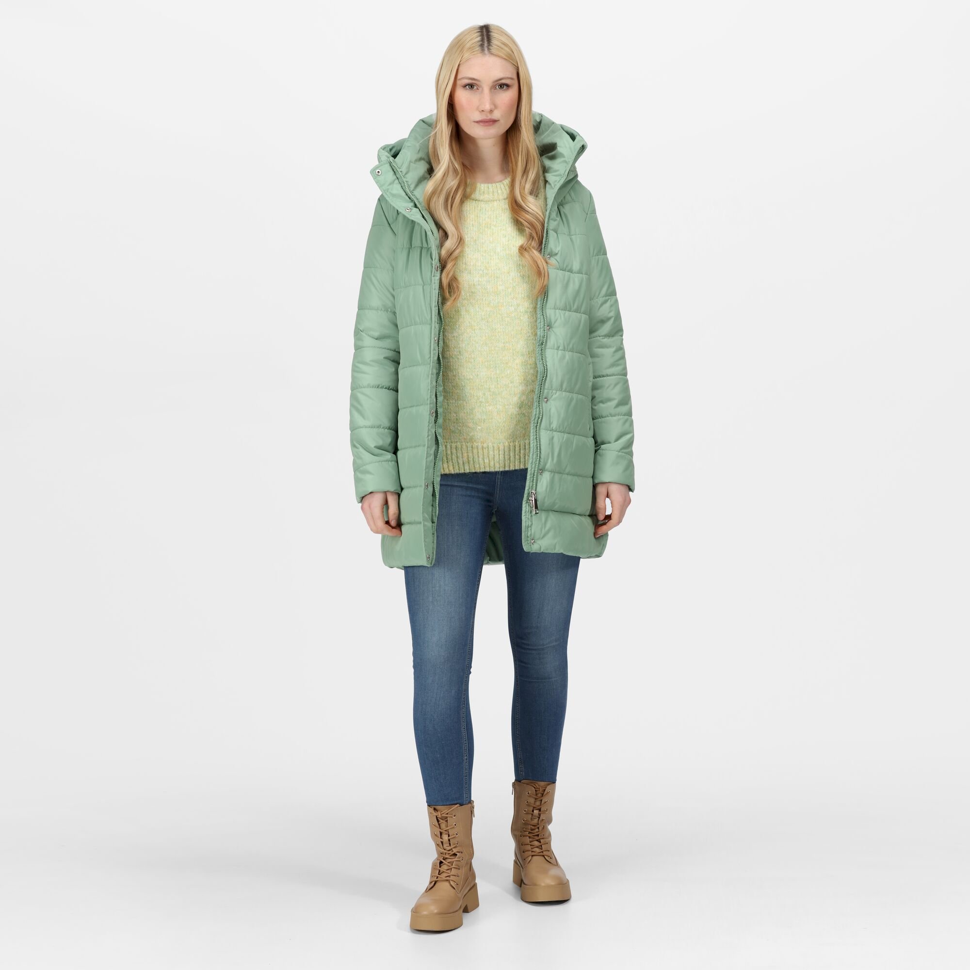 Women's Pamelina Hooded Parka Jacket | Basil