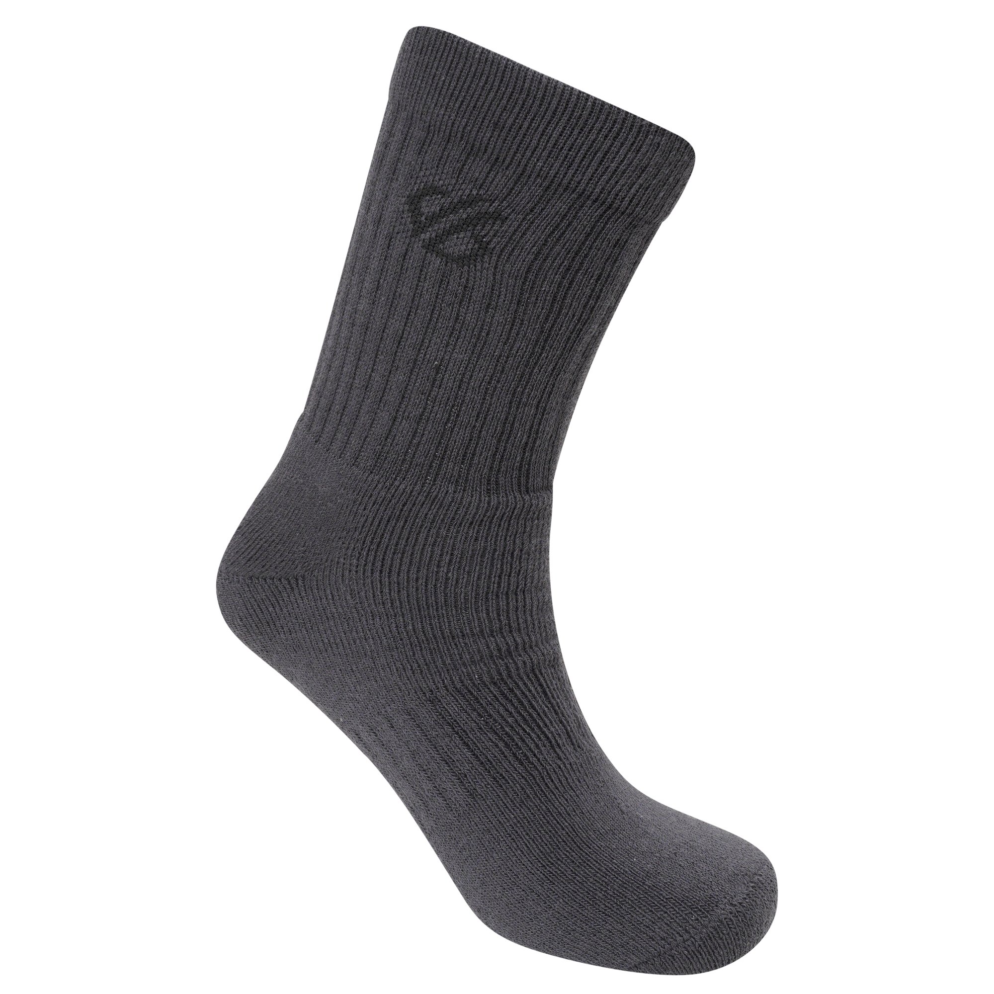 Dare 2b - Adult's Essentials Sports Socks 3 Pack | Ebony Grey