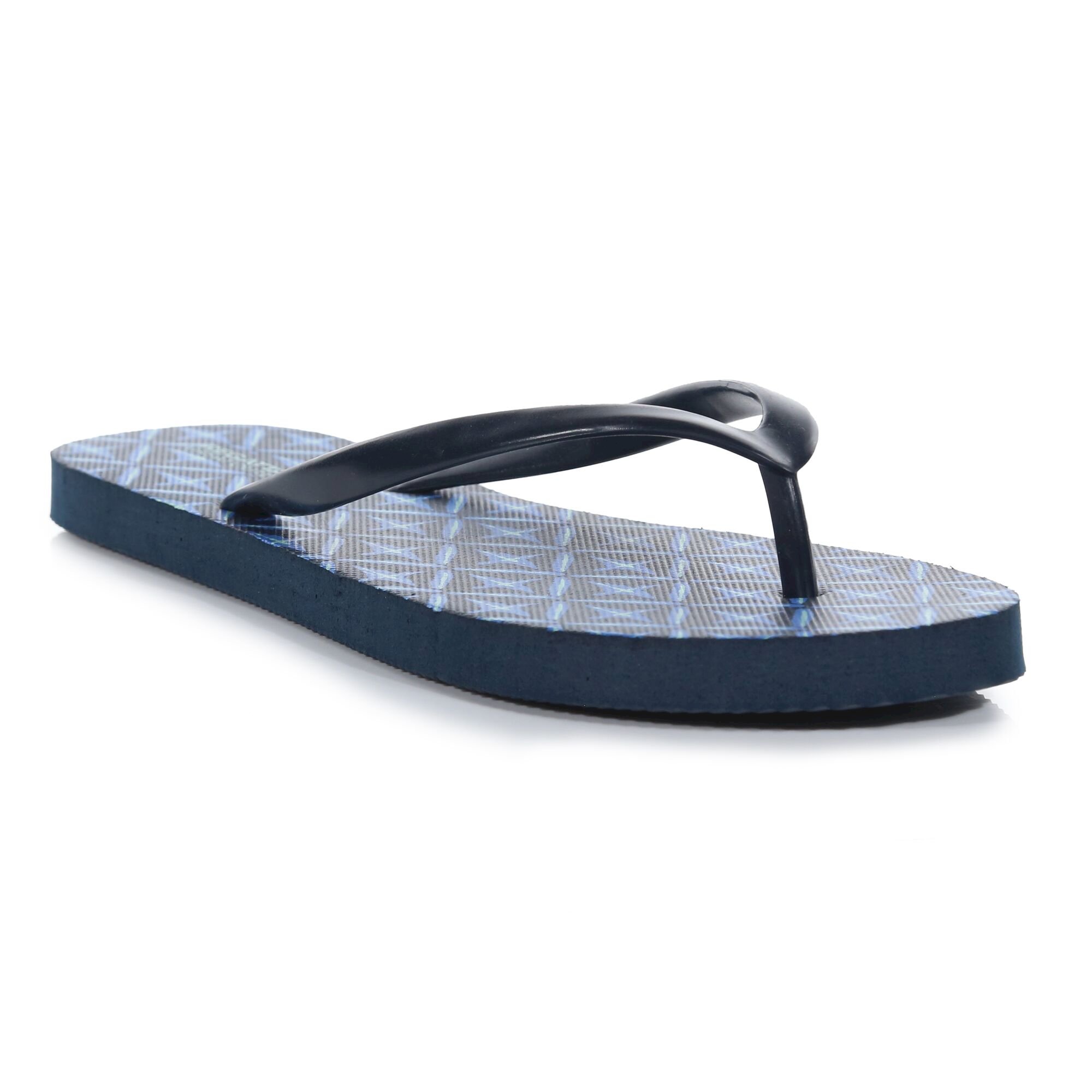 Women's Bali Flip Flops | Navy Tile