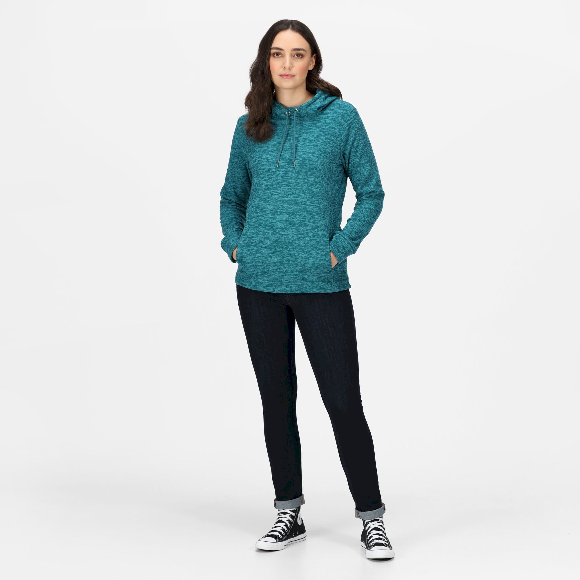 Women's Kizmit II Hooded Marl Fleece | Dragonfly Marl