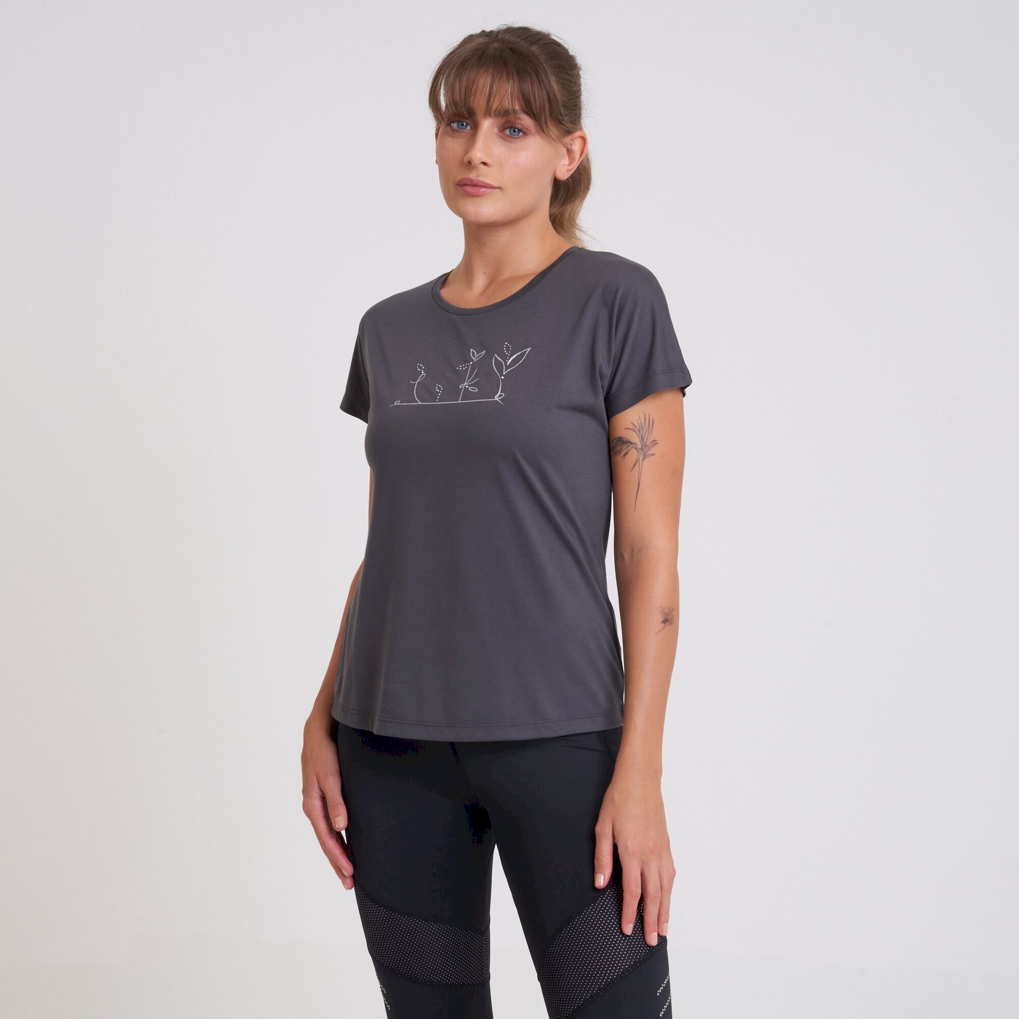 Dare 2b - Women's Crystallize Graphic Tee | Charcoal Grey