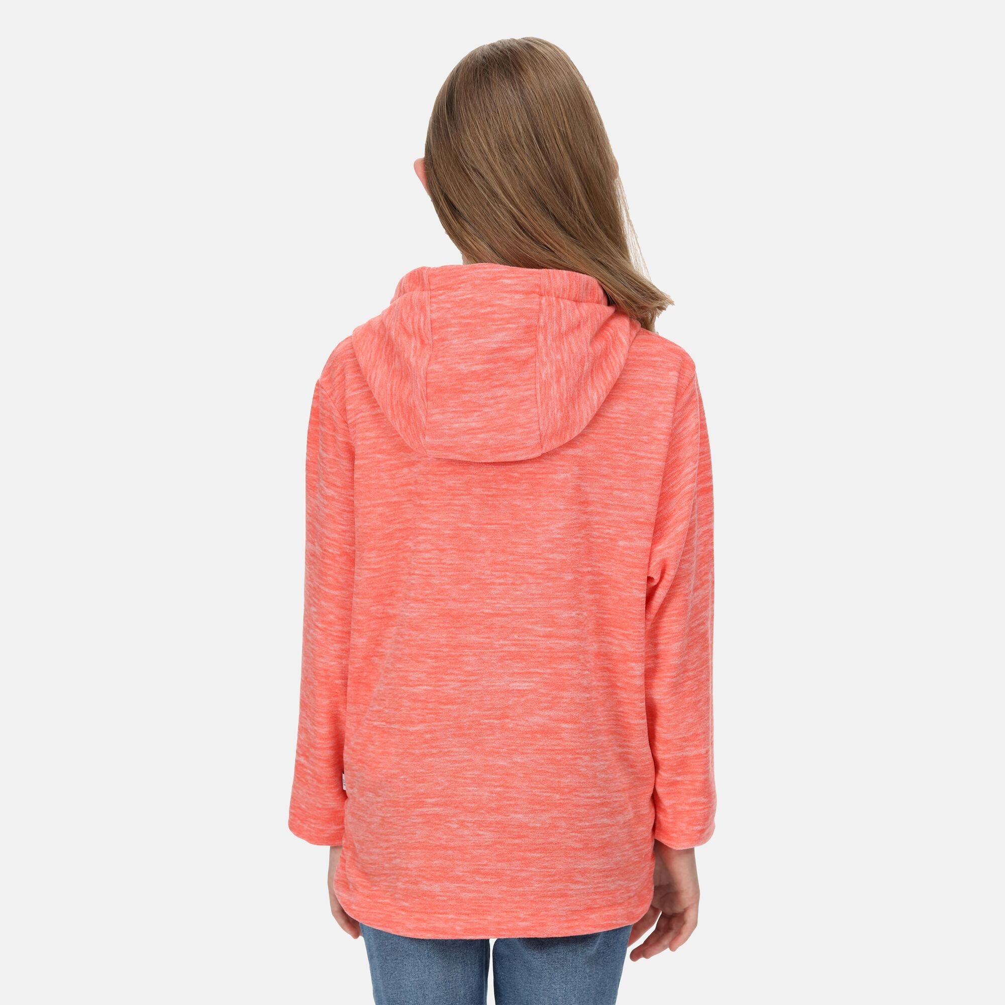 Kids' Kalina Hooded Fleece | Fusion Coral Marl