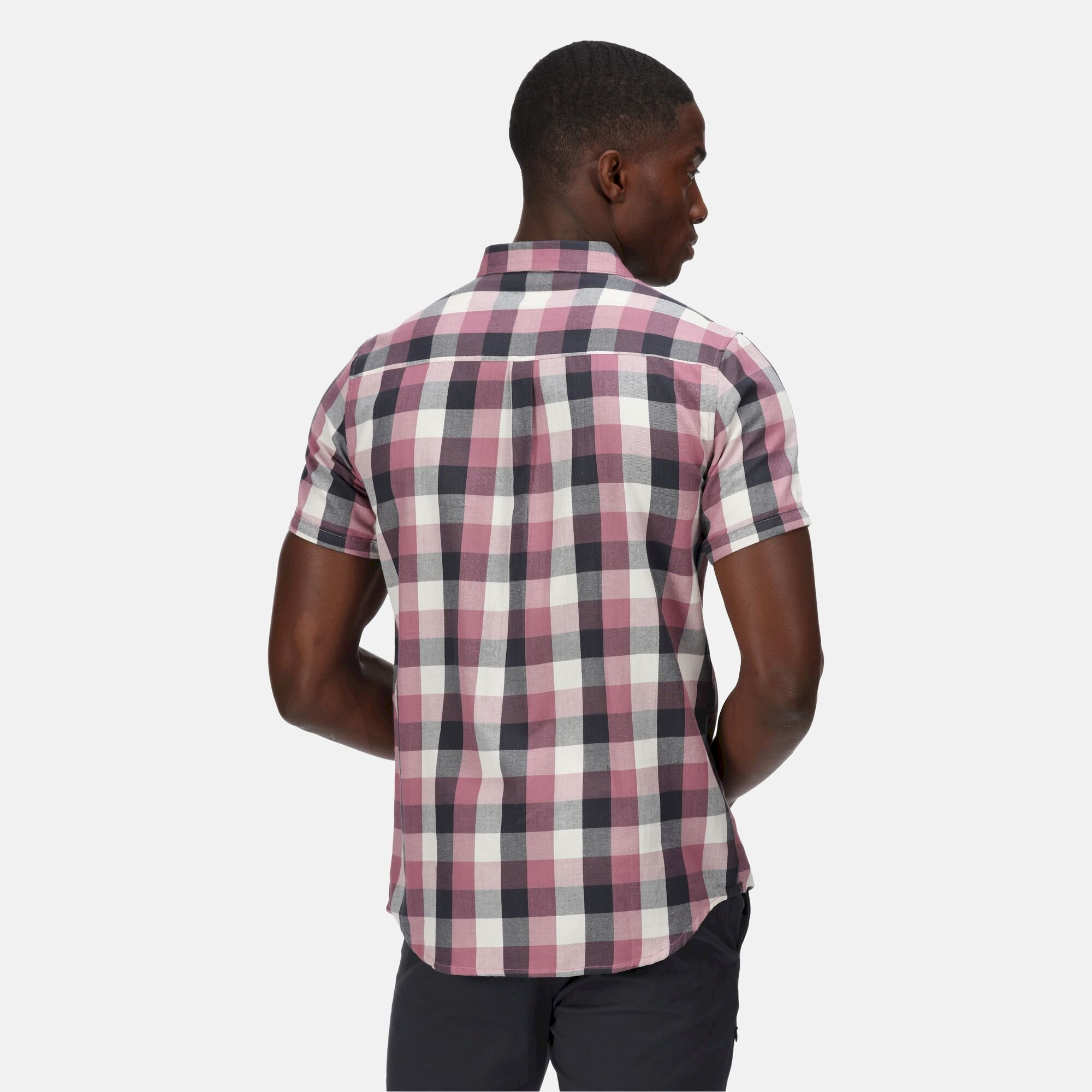 Men's Ryker Short Sleeve Check Shirt | Mauve Check