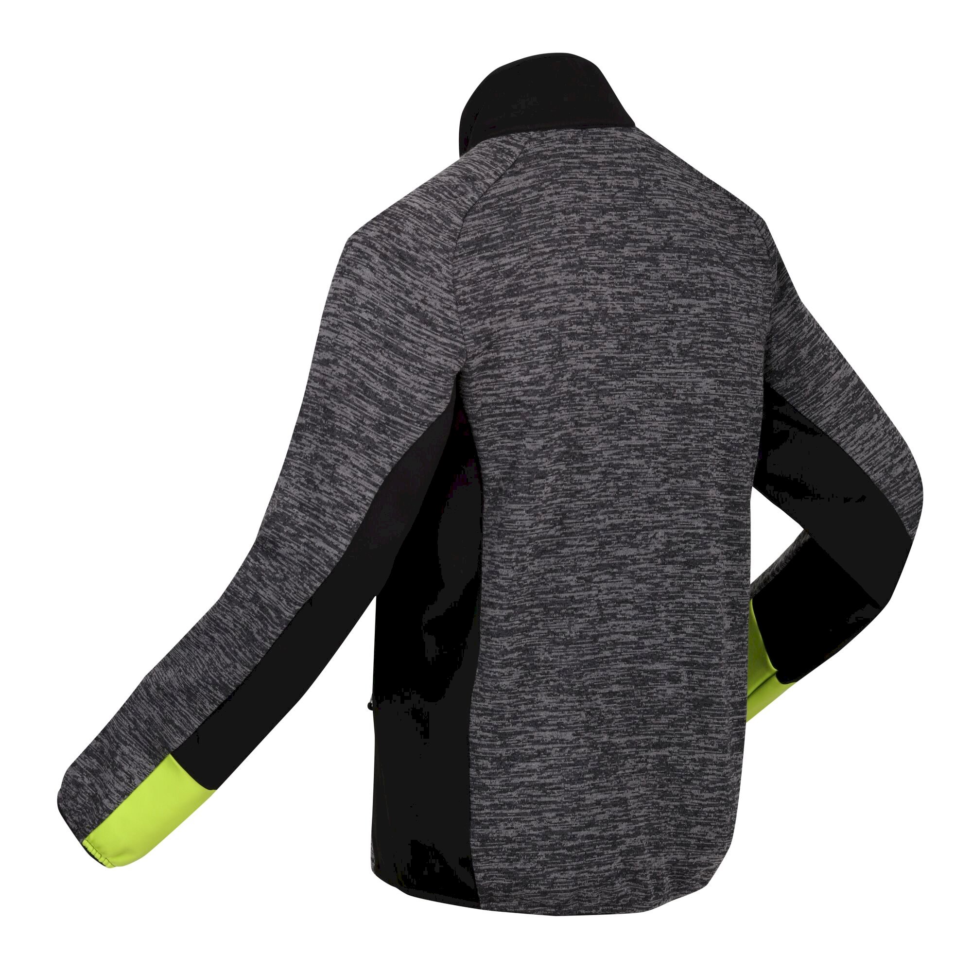Men's Coladane IV Full Zip Fleece | Dark Grey Black Bright Kiwi