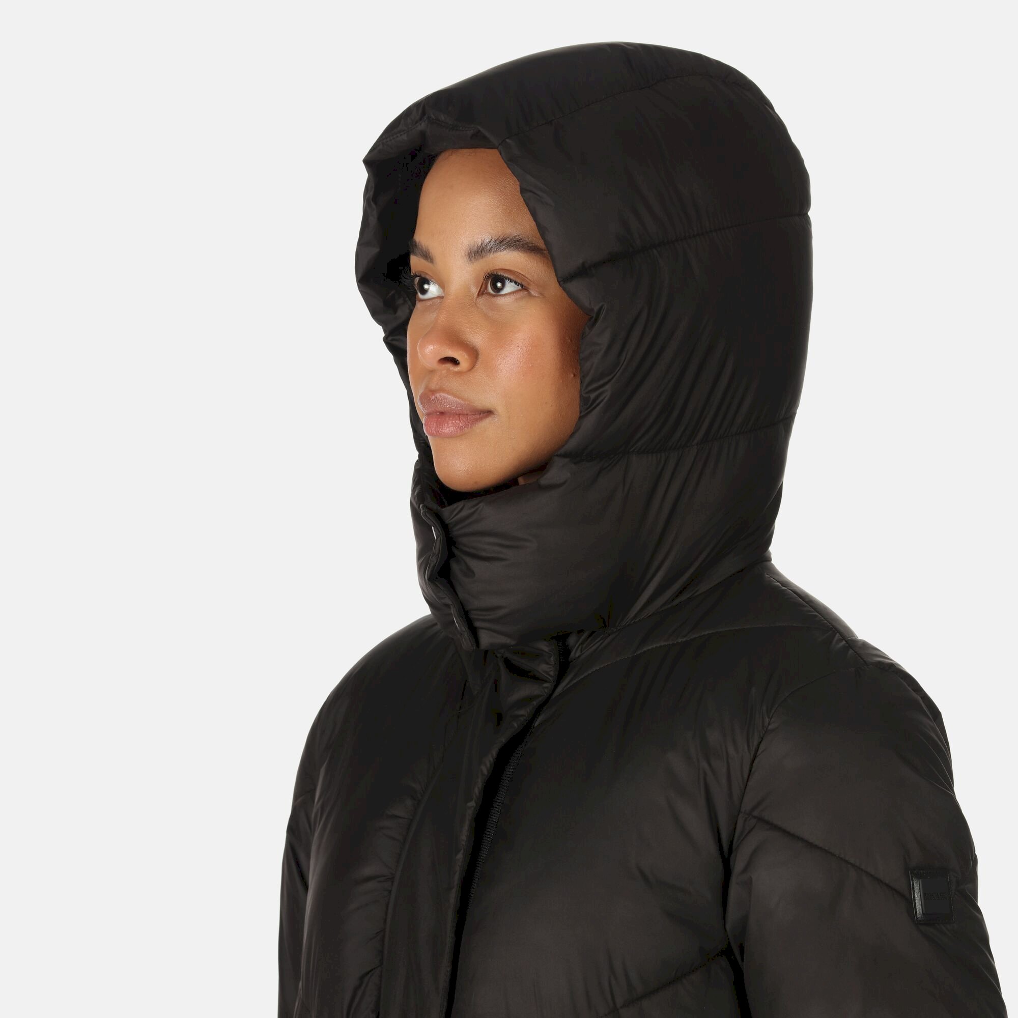 Women's Longley Longline Quilted Jacket | Black