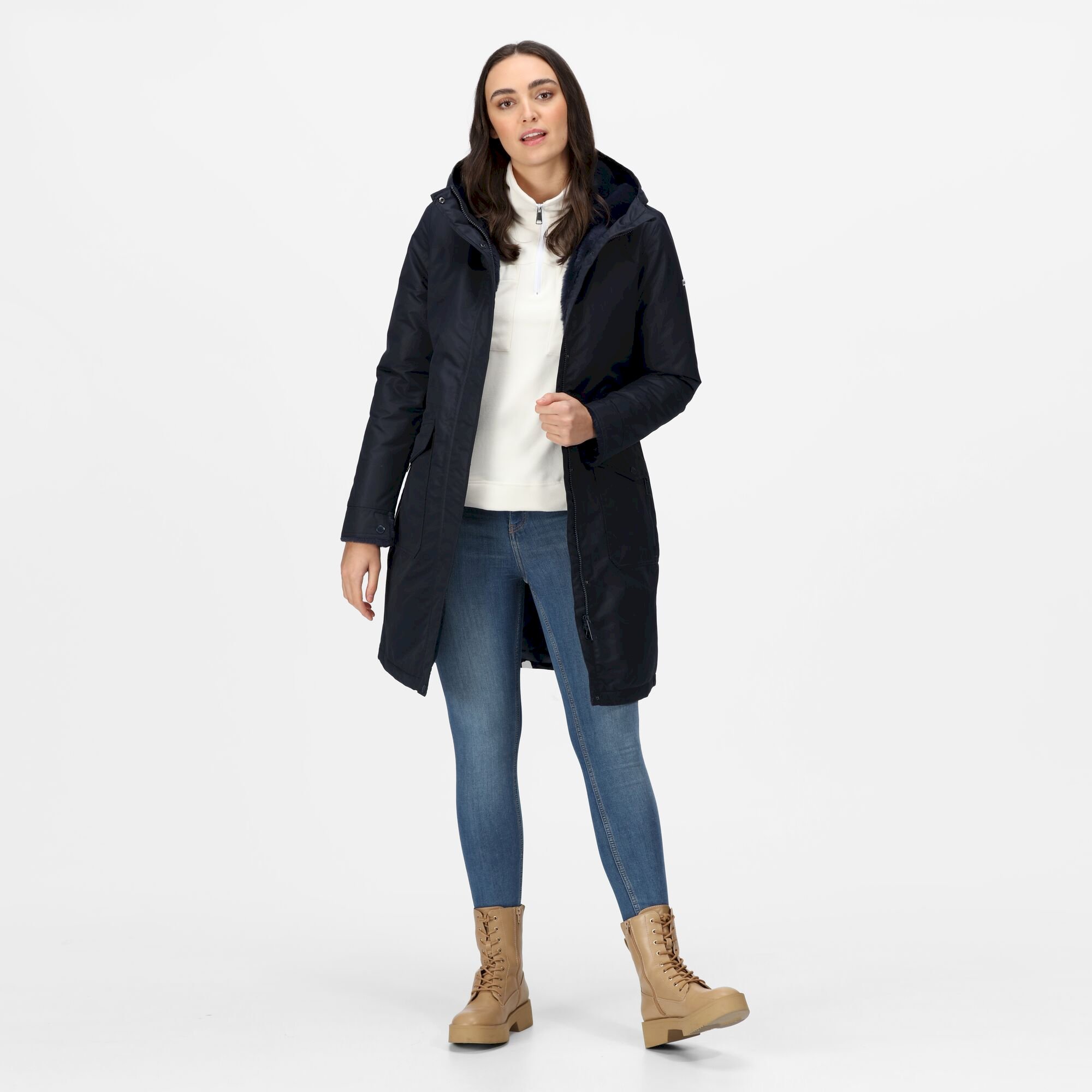 Women's Romine Waterproof Parka Jacket | Navy